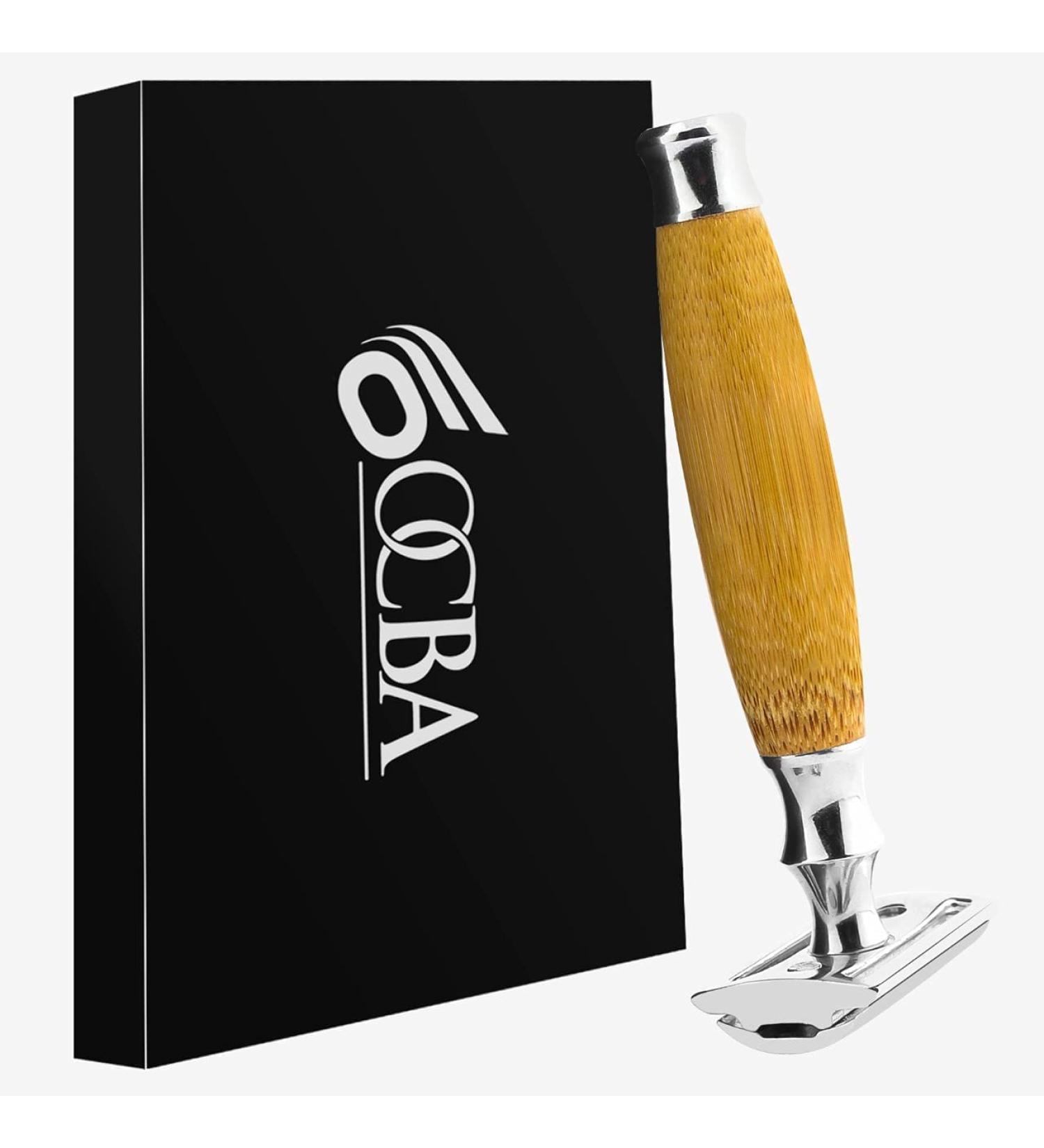 Premium Metal Safety Razor for Men & Women - Black & White | Eco-Friendly Shaving Solution - Buy Online on GoSupps.com