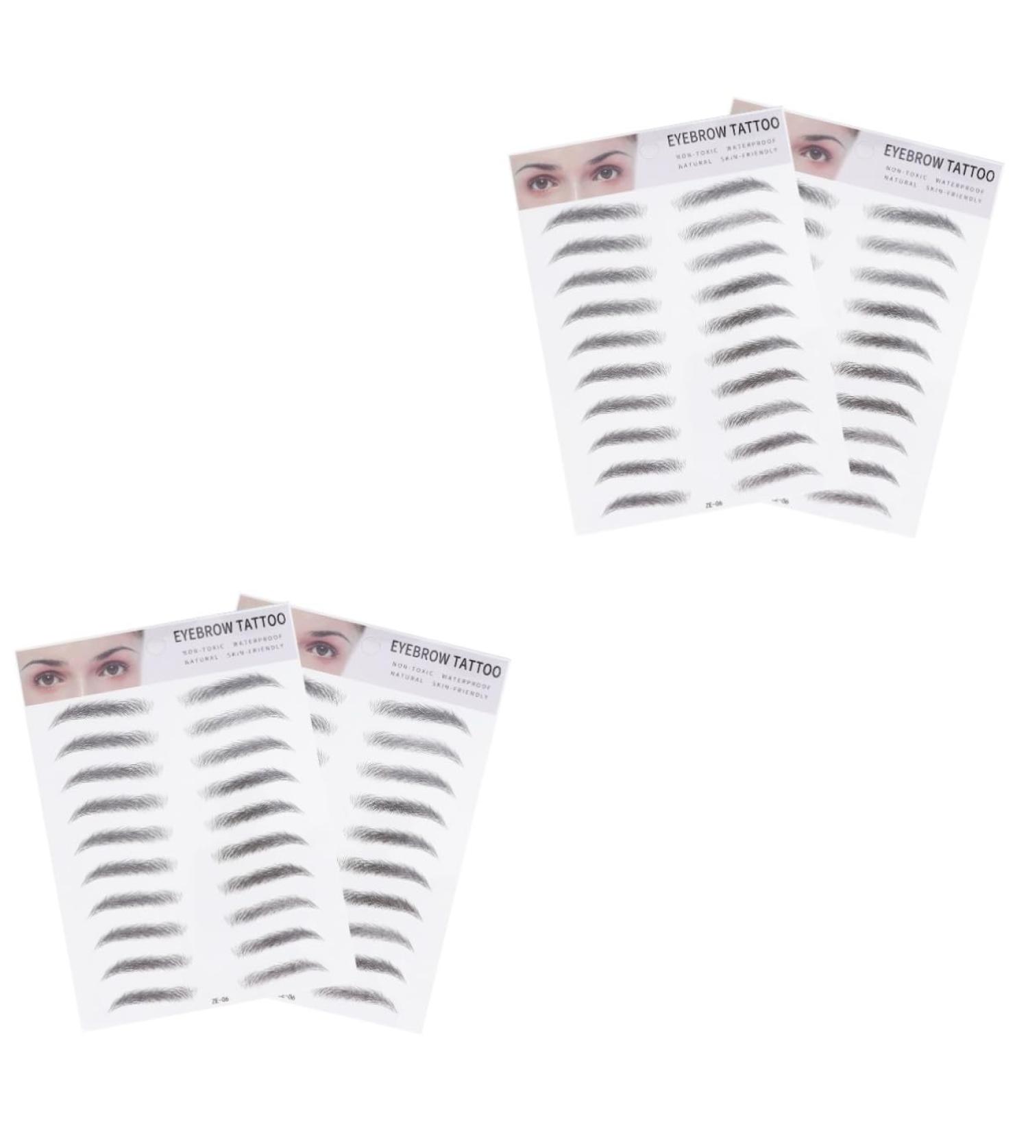 Beavorty 4 Pcs 3d Eyebrow Stickers Natural Eyebrow Shaper Eyebrows Artificial Eyebrow The Lazy Water Proof 6d - Buy Online on GoSupps.com