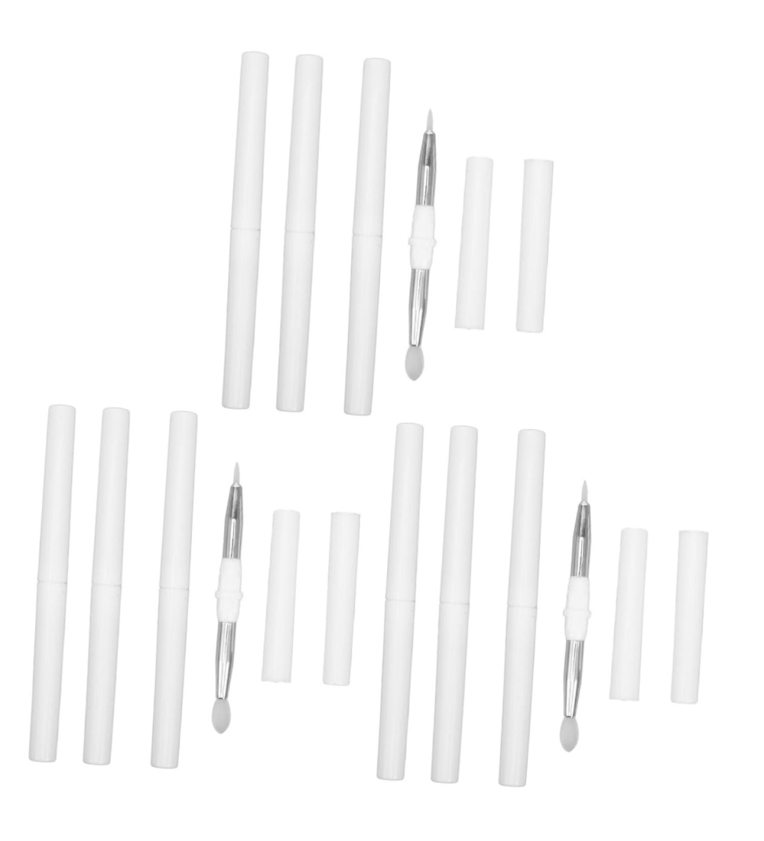 NOLITOY 12 Pcs Double-ended Silicone Liner Lip Eyeshadow Makeup Applicator Makeup Tools Makeup Accessory Silicone Makeup Brush Silicone Brush Eye Shadows 12.00X1.00X1.00CMx3pcs Whitex3pcs - Buy Online on GoSupps.com