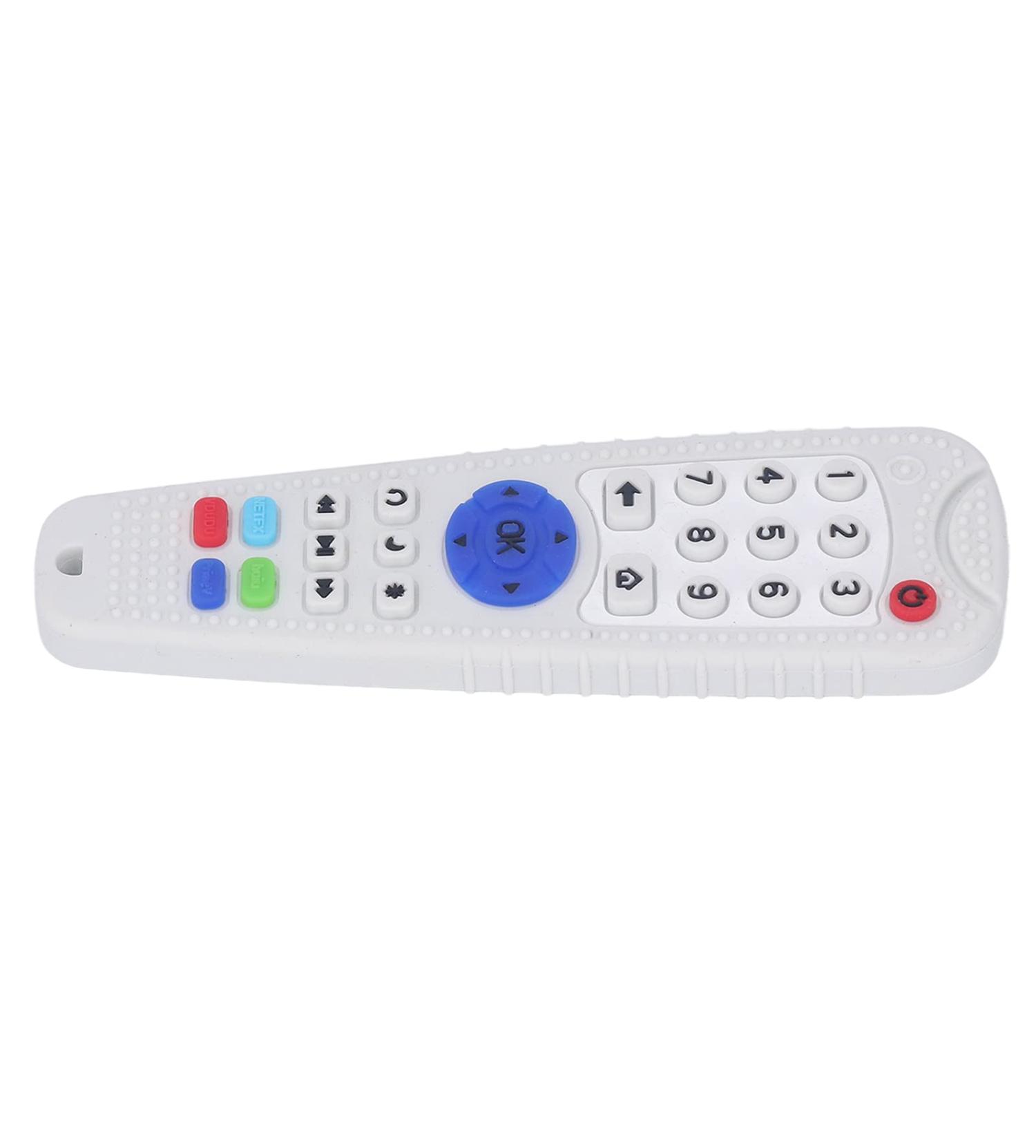 Silicone Baby Teething Toy - Beige Remote Control Teether with Bright Colors for Daily Use - Buy Online on GoSupps.com