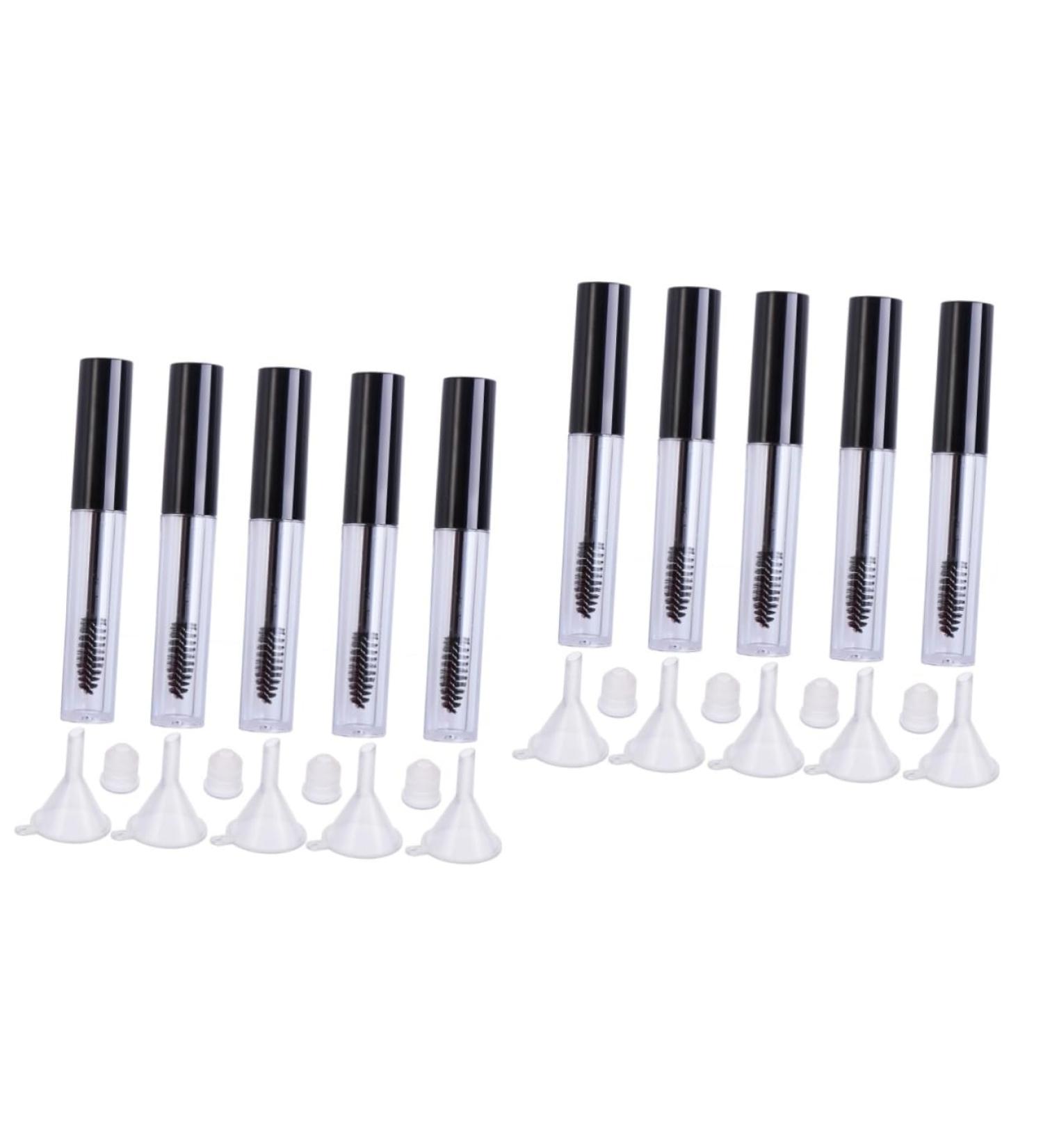 PAMINGONO 10 Pcs Eyelash Brush Tube Empty Eyelashes Bottle Empty Eyelashes Tube Eyelash Serum Bottle Black - Buy Online on GoSupps.com