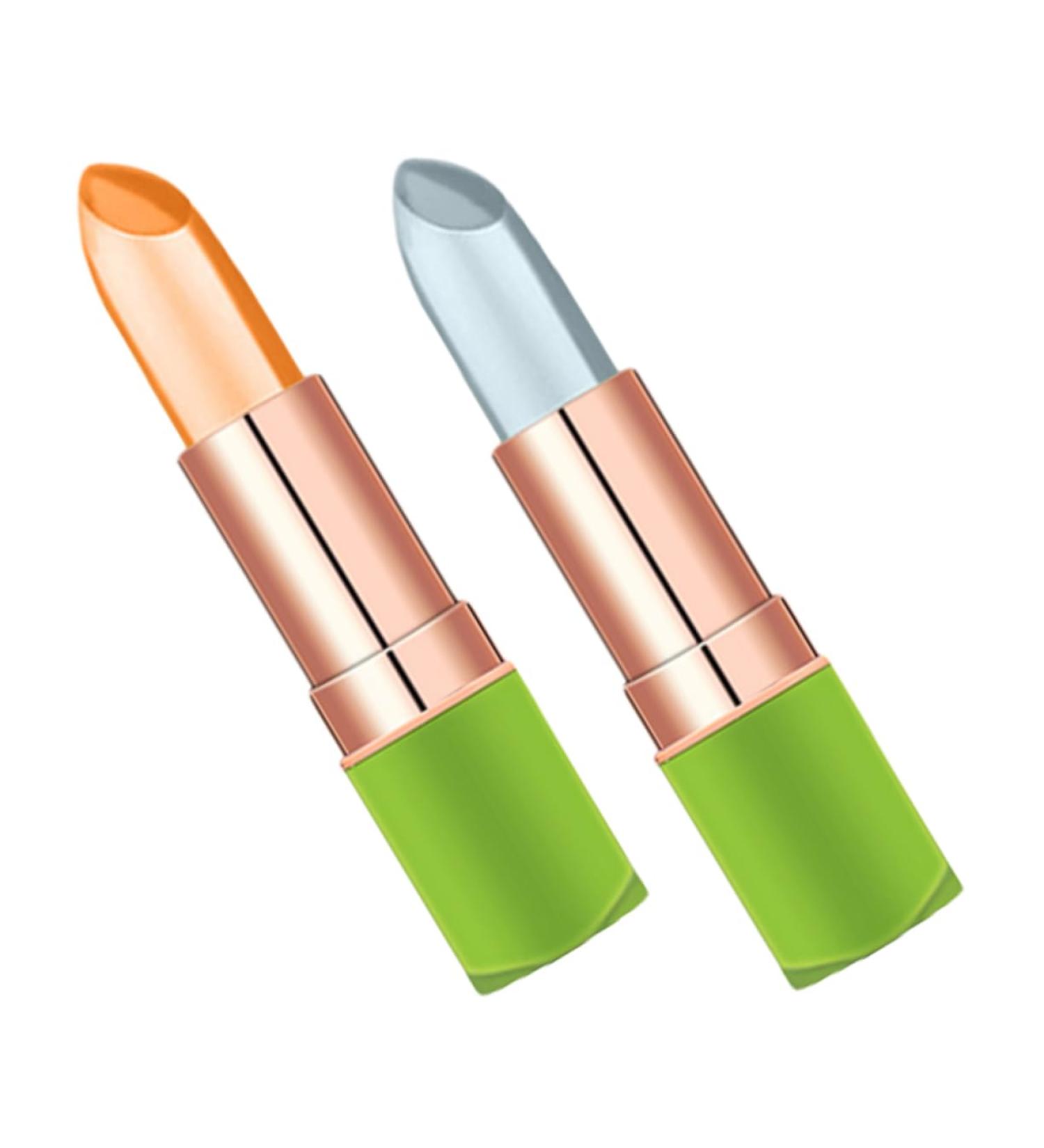 FRCOLOR 2 Pi ces Soin L vres Changeant De Couleur Gloss Maquillage Brillant Hydratant L'extrait (02# Nude Naturel + 03# Premi re Bise) - Buy Online on GoSupps.com