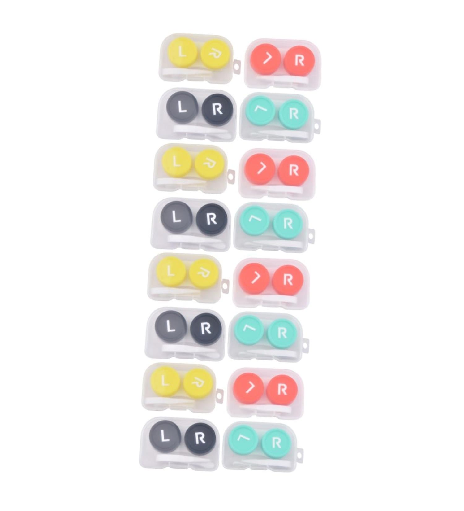 16 Pcs Remote Tool Piston Storage Container for Contact Lenses - Lens Holder Tweezers & Accompanying Box - Ideal for Travel & Organization - Buy Online on GoSupps.com