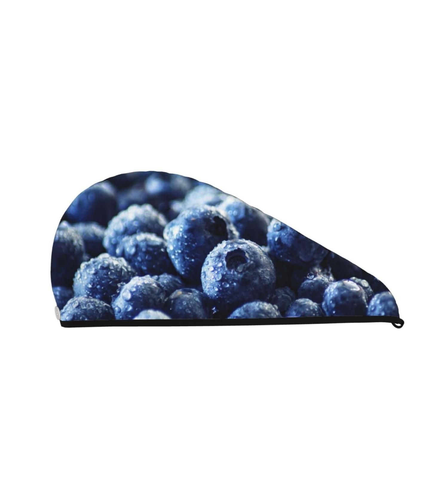 Buy Blueberry Microfiber Hair Towel - Soft Super Absorbent Wrap for Women | Quick Dry Coral Velvet for Long Curly & Thick Hair - Buy Online on GoSupps.com