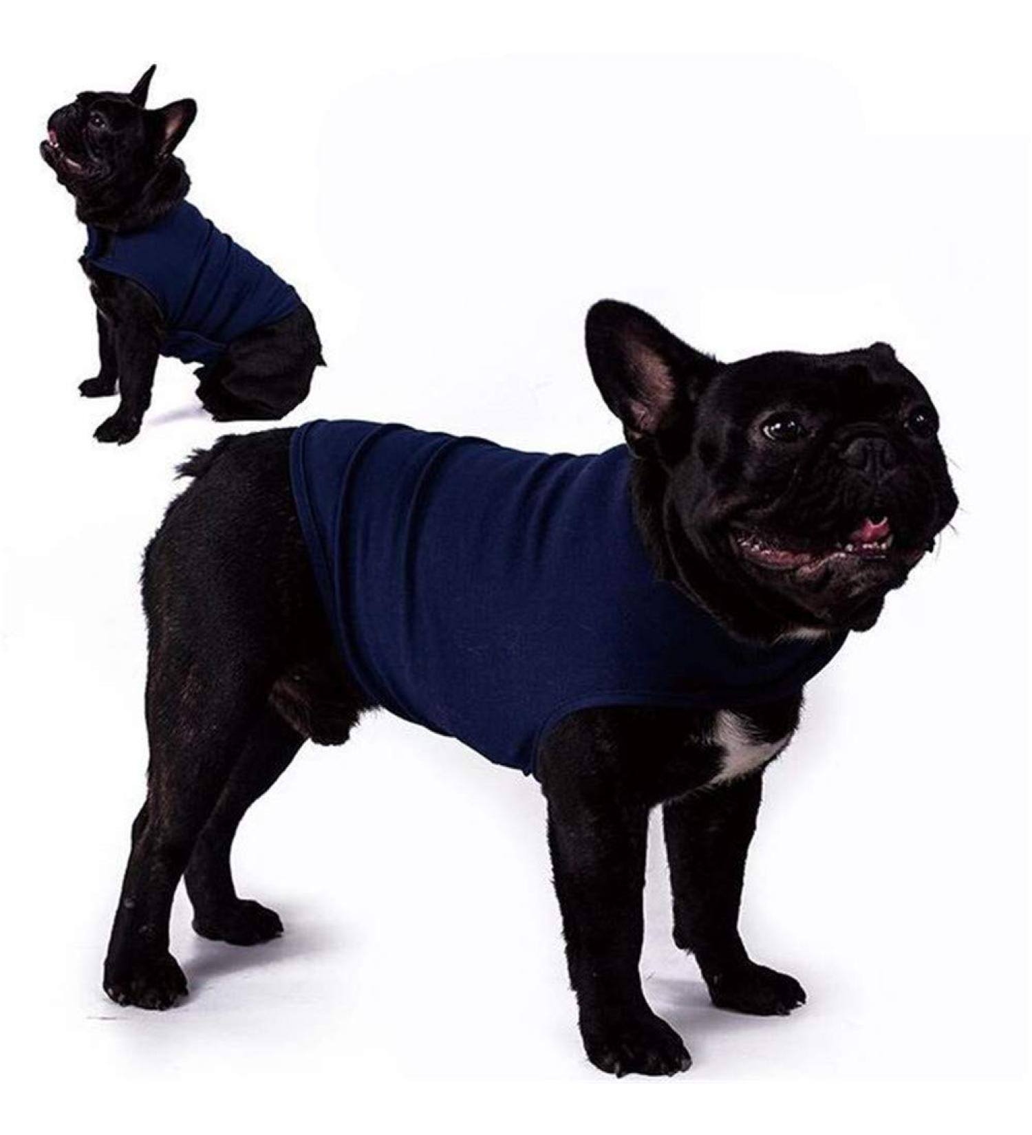 Calming Dog Coat Anti-Stress Vest | Medical Recovery Shirt for Dogs | Blue Size 14 - Fear Jacket for Anxiety Relief - Buy Online on GoSupps.com