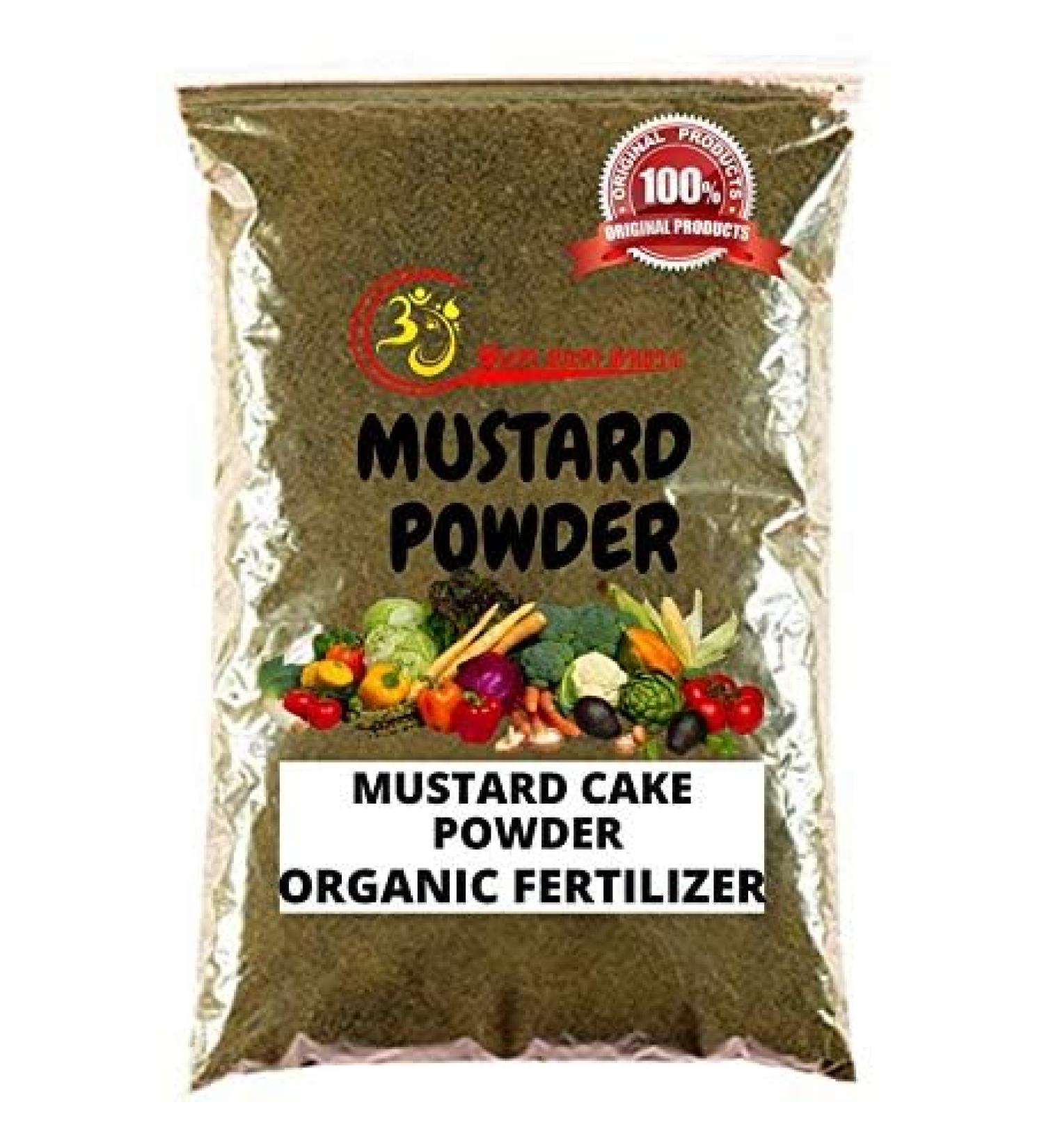 VAYUP Extra Power Mustard Cake Powder Organic Fertilizer for Home Garden Manure for Plants 1kg - Buy Online on GoSupps.com