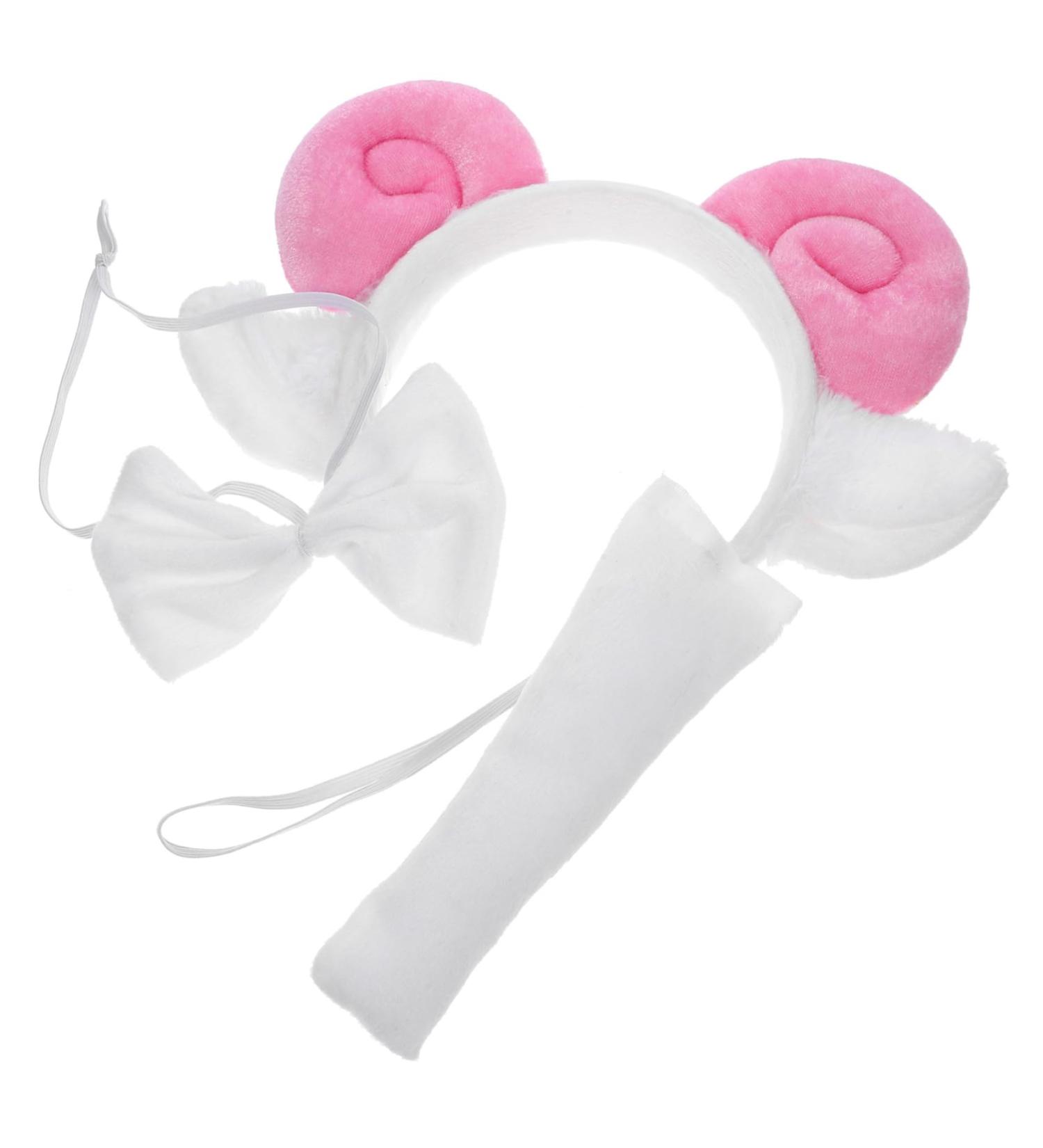Ipetboom 1 Set Lamb Headband Clothing Tail Sheep Headbands for Women Sheep Accessories Women Halloween Costume Sheep Ears Sheep Costume Adult Sheep Cosplay Pink Miss Fabric 24.00X17.00X2.50CM Pink - Buy Online on GoSupps.com