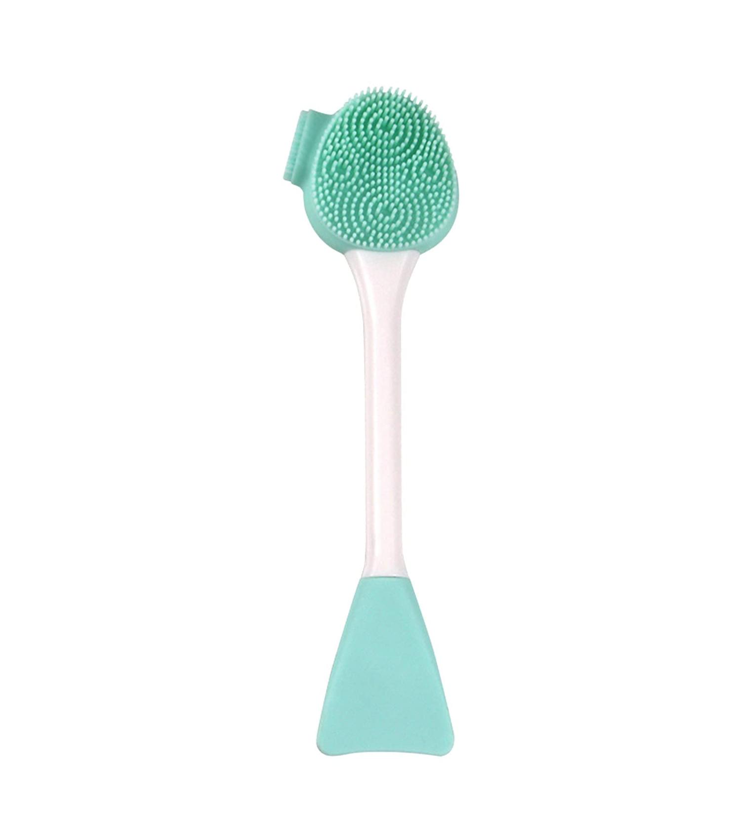 Facial Care Mud Silicone Brush Double-Head Soft Skin Instrument Cleansing Beauty Tools Zit (H One Size) One Size H
