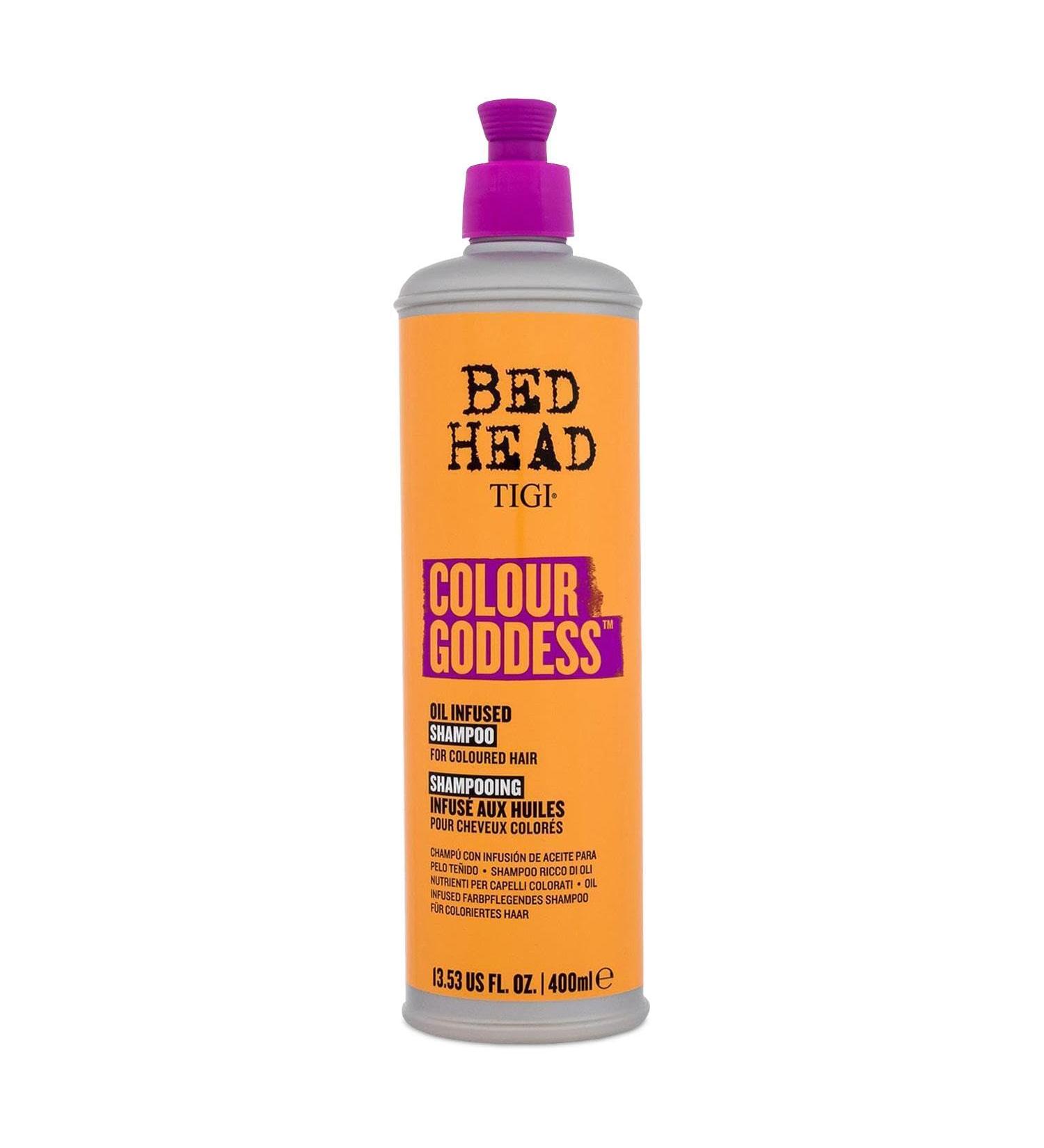 TIGI Bed Head Colour Goddess Oil Infused Shampoo 400ml by Bed Head - Buy Online on GoSupps.com