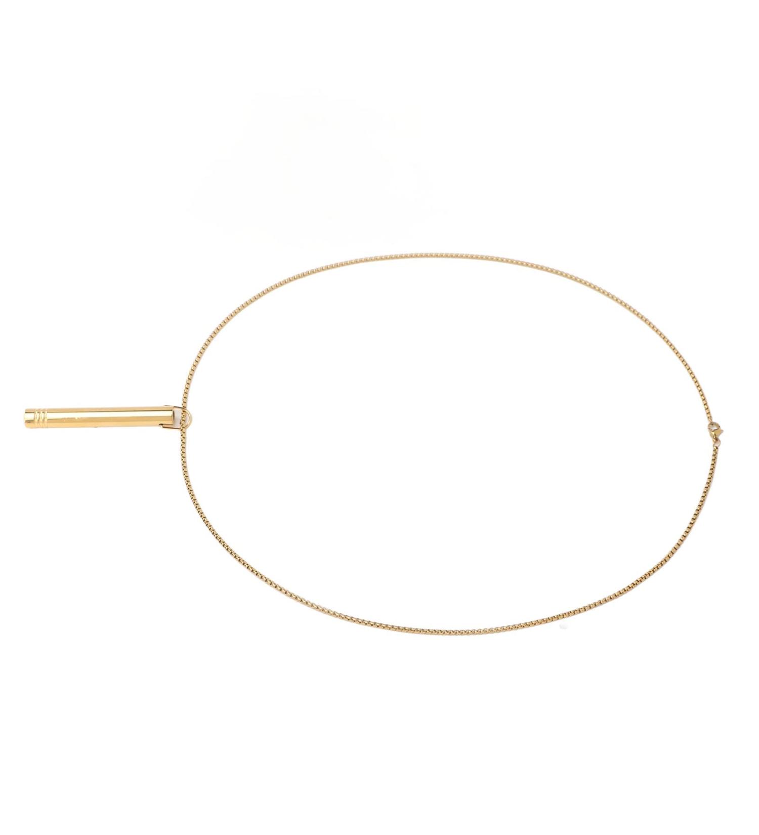 Stress Relief Mindful Necklace Increase Lung Volume Reduce Anxiety Mindful Breathing Necklace Skin Friendly for Men for Daily Wear (Gold) - Buy Online on GoSupps.com