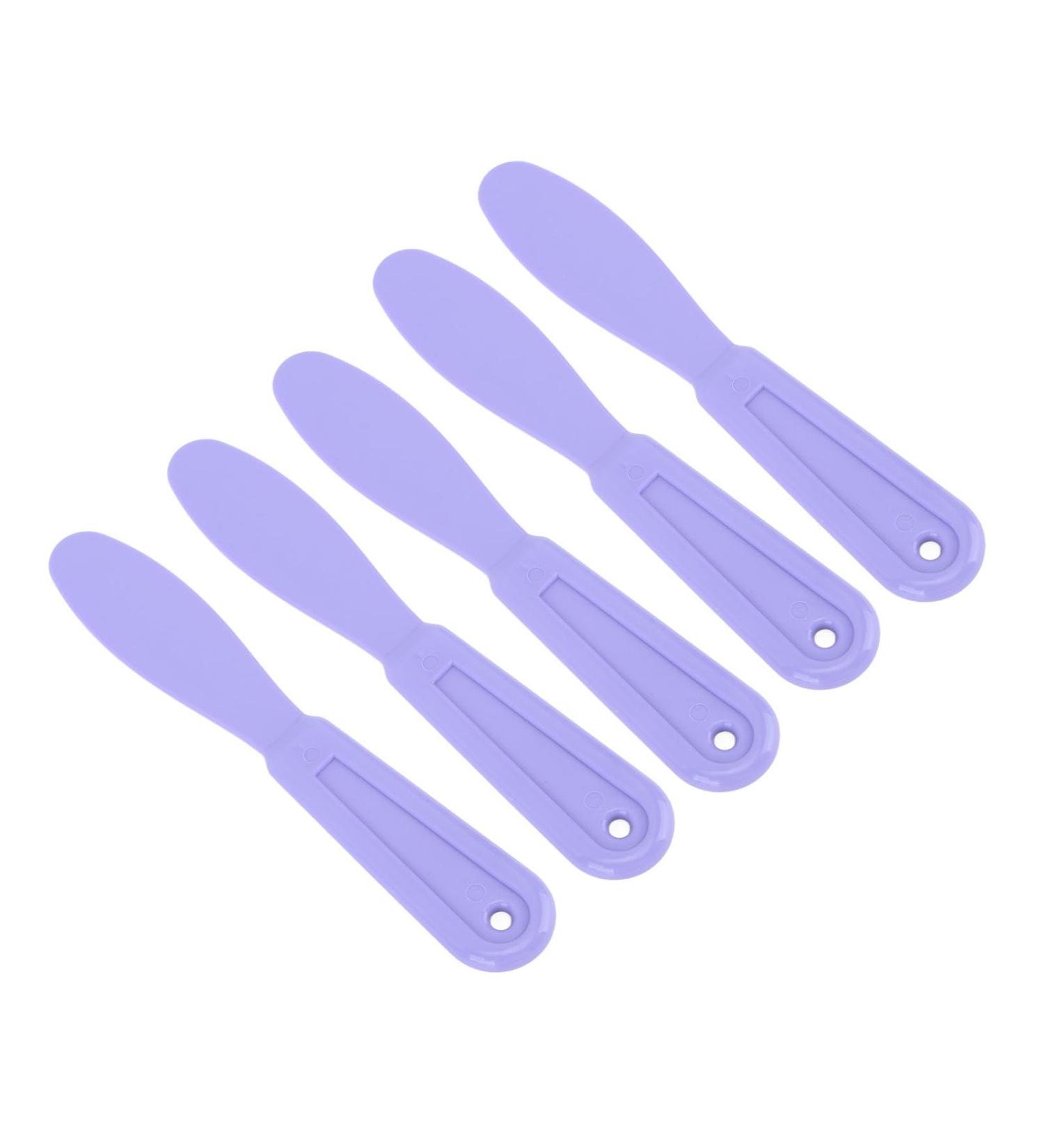 Verdant Touch Toothbrush Spatula Set - 5 Pack Mixing Knife for Alginate Impressions - Purple | International Shipping - Buy Online on GoSupps.com