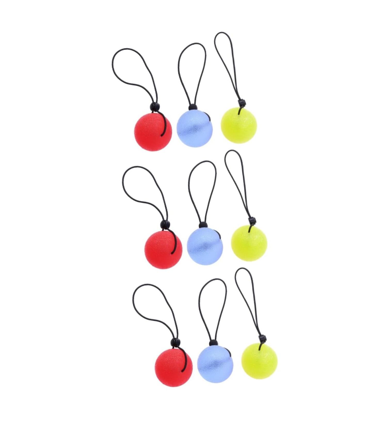 TOVINANNA 9 Pcs Squeezeball Set - Powerballs for Grip Strengthening Wrist Fitness & Hand Exercise | International Shipping Available - Buy Online on GoSupps.com