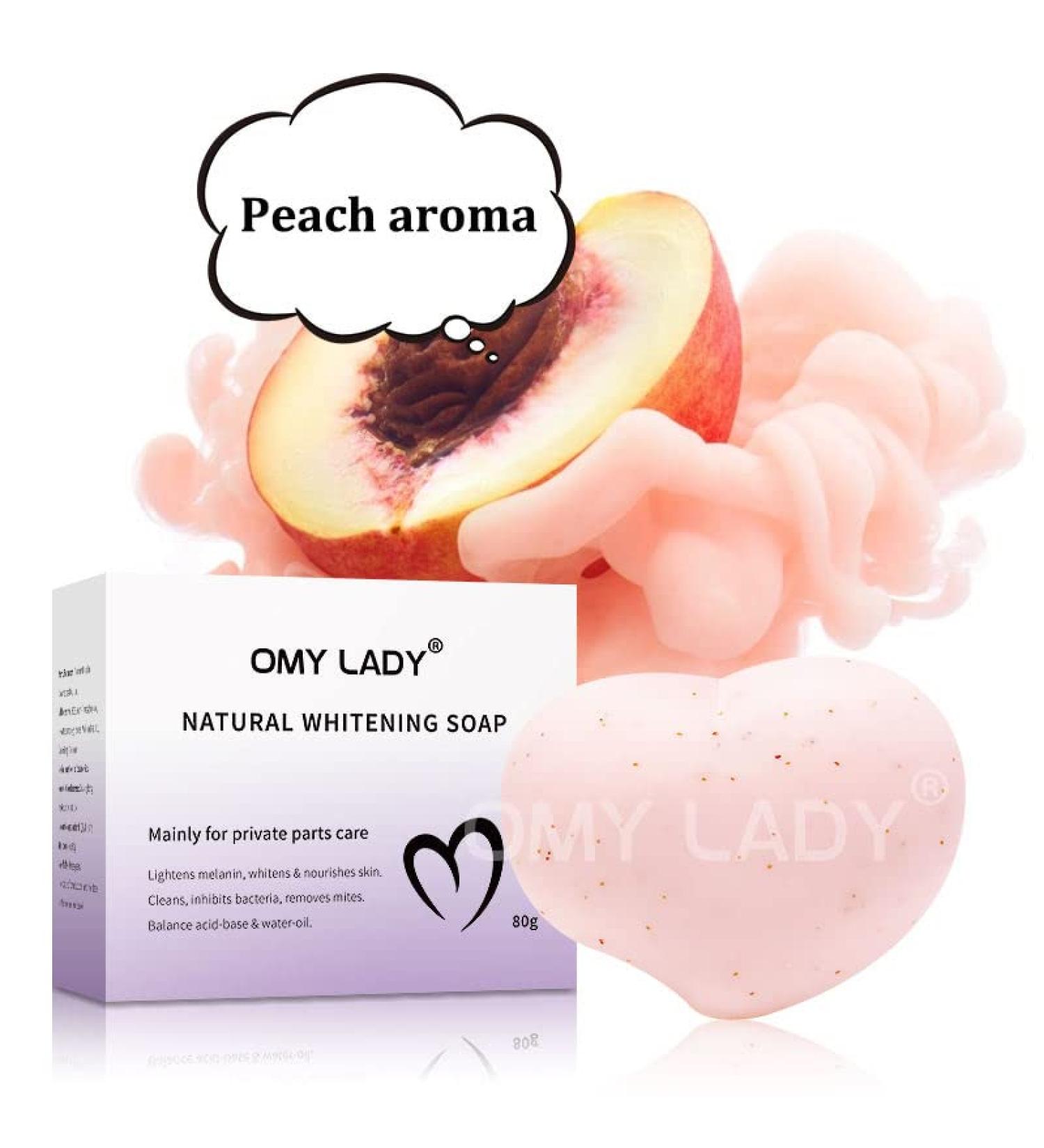 Organic Peach Scented Intimate Wash & Body Scrub Yoni Soap - Nourishing Exfoliation - Buy Online on GoSupps.com