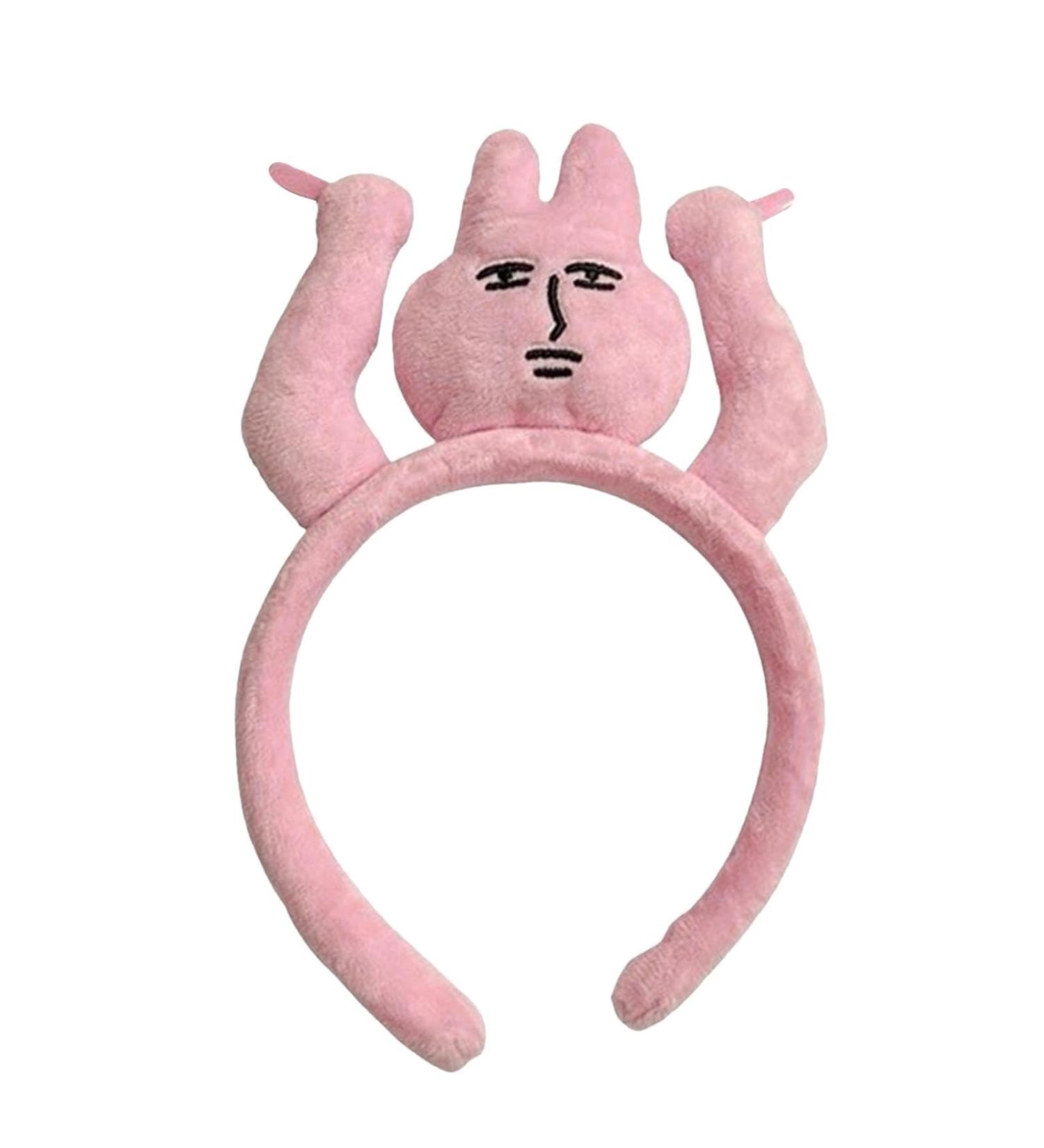 Headband For Hair Hairband Clip Grabs Hair Rabbit Stuffed Animal Toy | Hairband Clip Costume Headwear Headband Rabbit Set Plush Toy For Boys Girls Women Adults - Buy Online on GoSupps.com