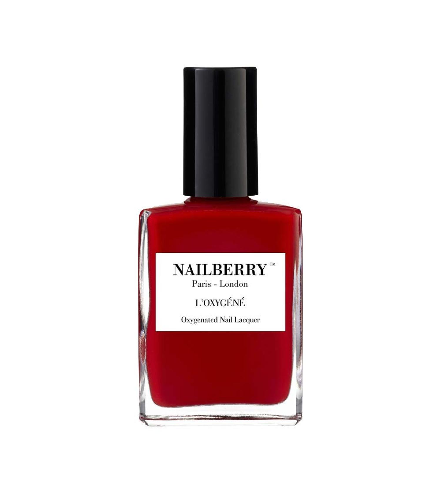 Nailberry L'Oxyg ne Rouge Oxygenated Nail Lacquer 15ml - 12-Free Vegan Halal Cruelty & Gluten Free Polish for a Healthier Manicure - Buy Online on GoSupps.com