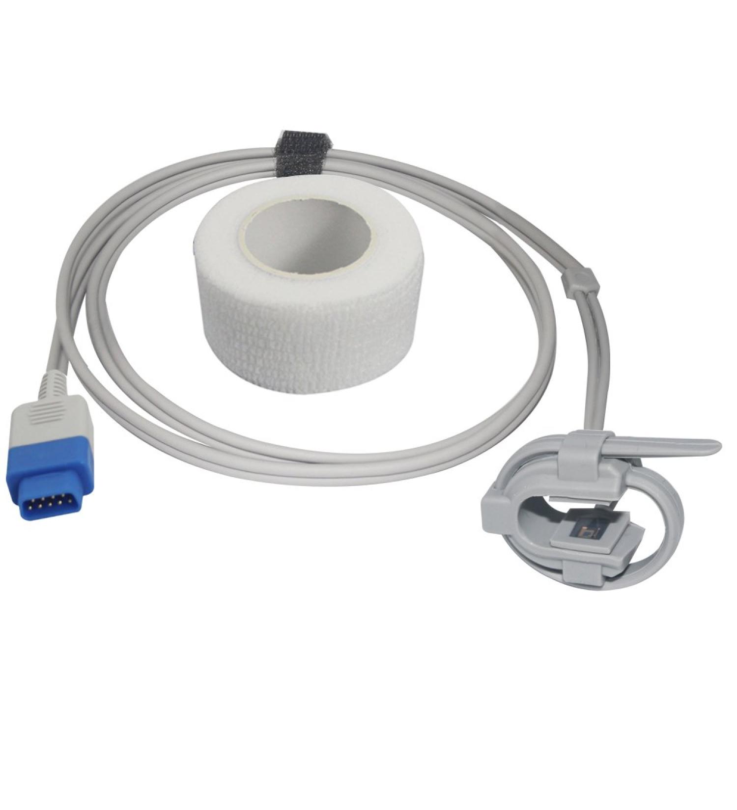 Sino-k Compatible Trusignal TS-SE-D Spo2 Sensor - Multi-Site 3.2 ft 9 Pin Connector - FDA/CE Approved - International Shipping Available - Buy Online on GoSupps.com