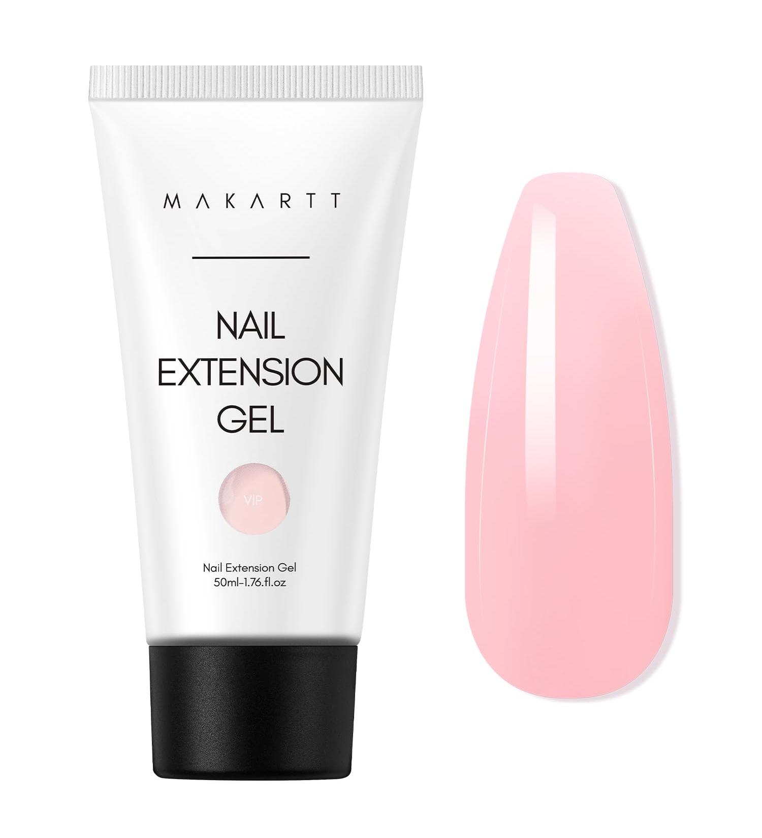 Makartt 50ML Poly Nail Gel Builder Extension Gel - White Pink Nude Clear Rosy Gel for DIY Salon Design - Quality-VIP - Buy Online on GoSupps.com