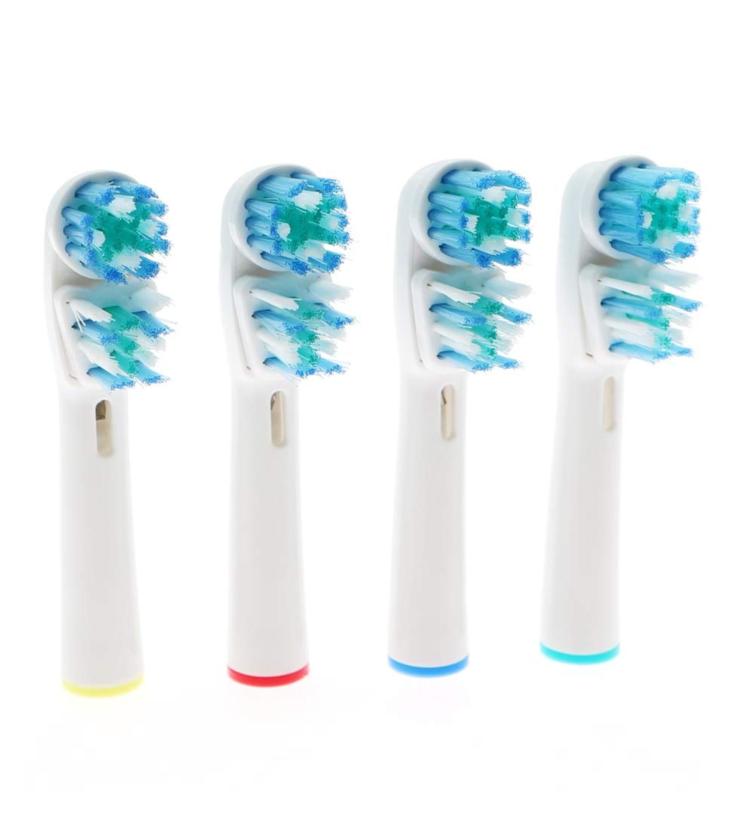 Double Clean Brush Heads for Braun Oral-B Electric Toothbrush - Pack of 4 - Buy Online on GoSupps.com