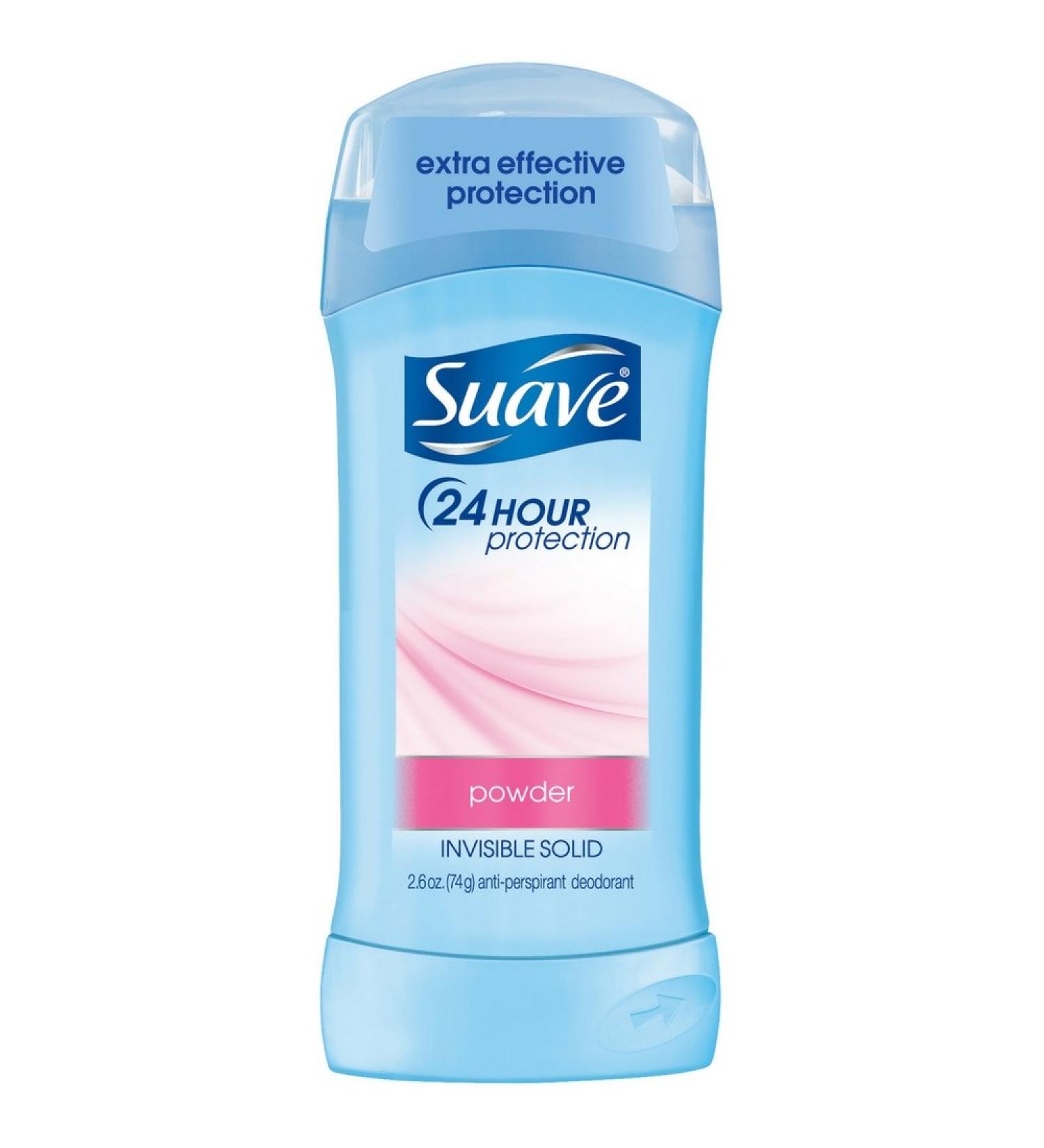 Suave Deodorant 2.6 Ounce 24Hr Powder Invisible Solid (76ml) (2 Pack)