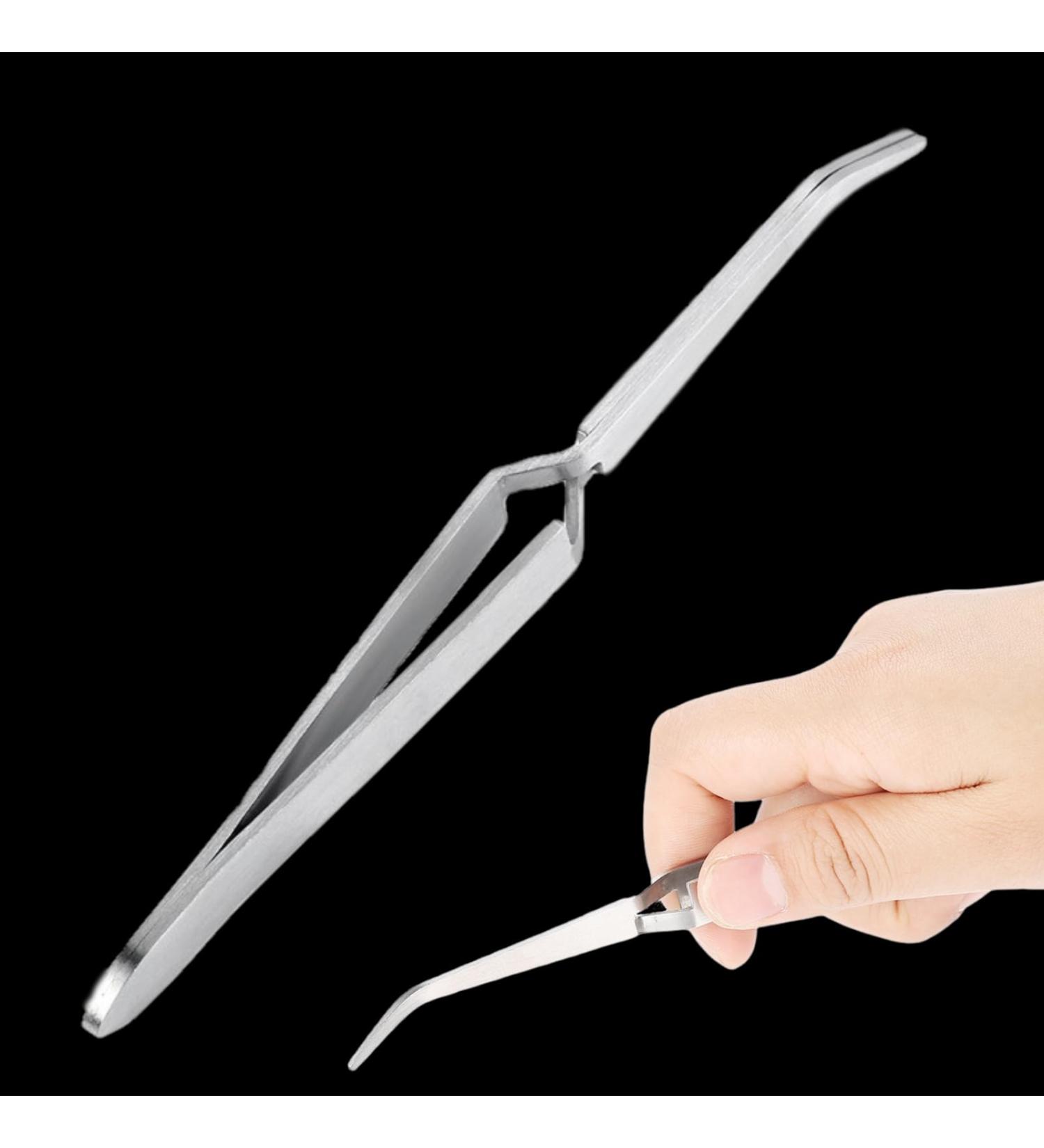 Premium Stainless Steel Nail Tweezers | Gel Nail Shaping & Art Tool | Multifunction Clip & Pincher - Buy Online on GoSupps.com