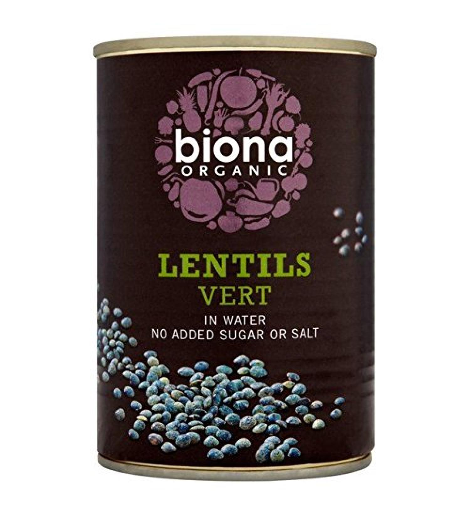 Biona Organic Lentils Vert - 400g