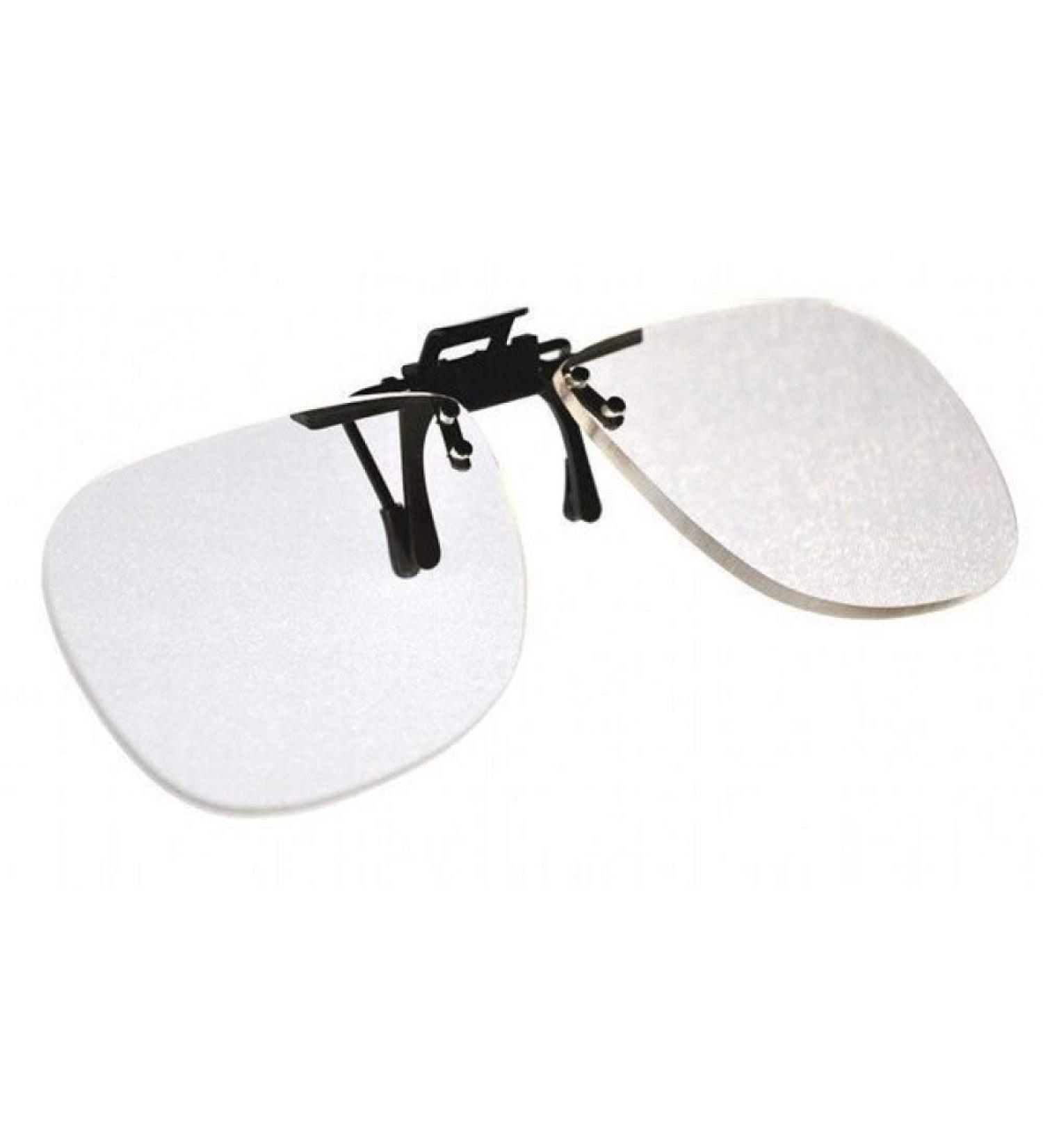 Magna-Flip Clip On Flip Up & Down Reader Magnifiers Converts Distance Glasses and Sunglasses into Reading and Computer Glasses. +3.00 Power.