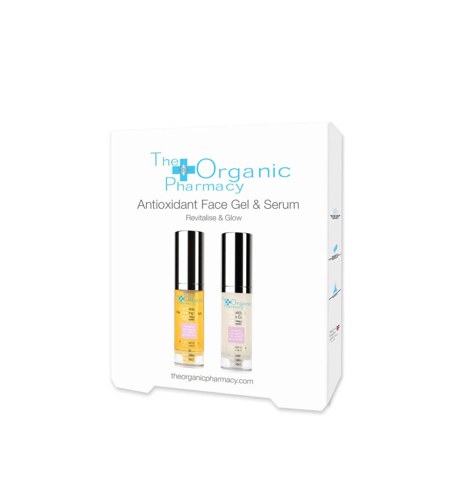 The Organic Pharmacy Antioxidant Duo - Travel-size Antioxidant Face Gel 5ml and Antioxidant Serum 5ml