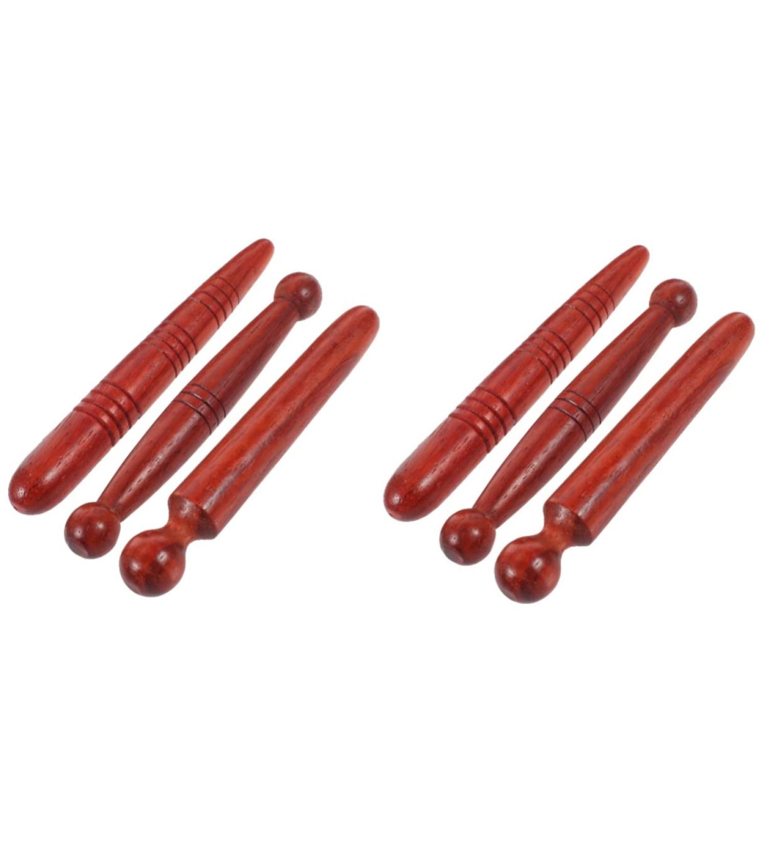 Buy Healvian 6 STK Wood Acupress Massage Devices | Deep Foot & Face Therapy - Buy Online on GoSupps.com