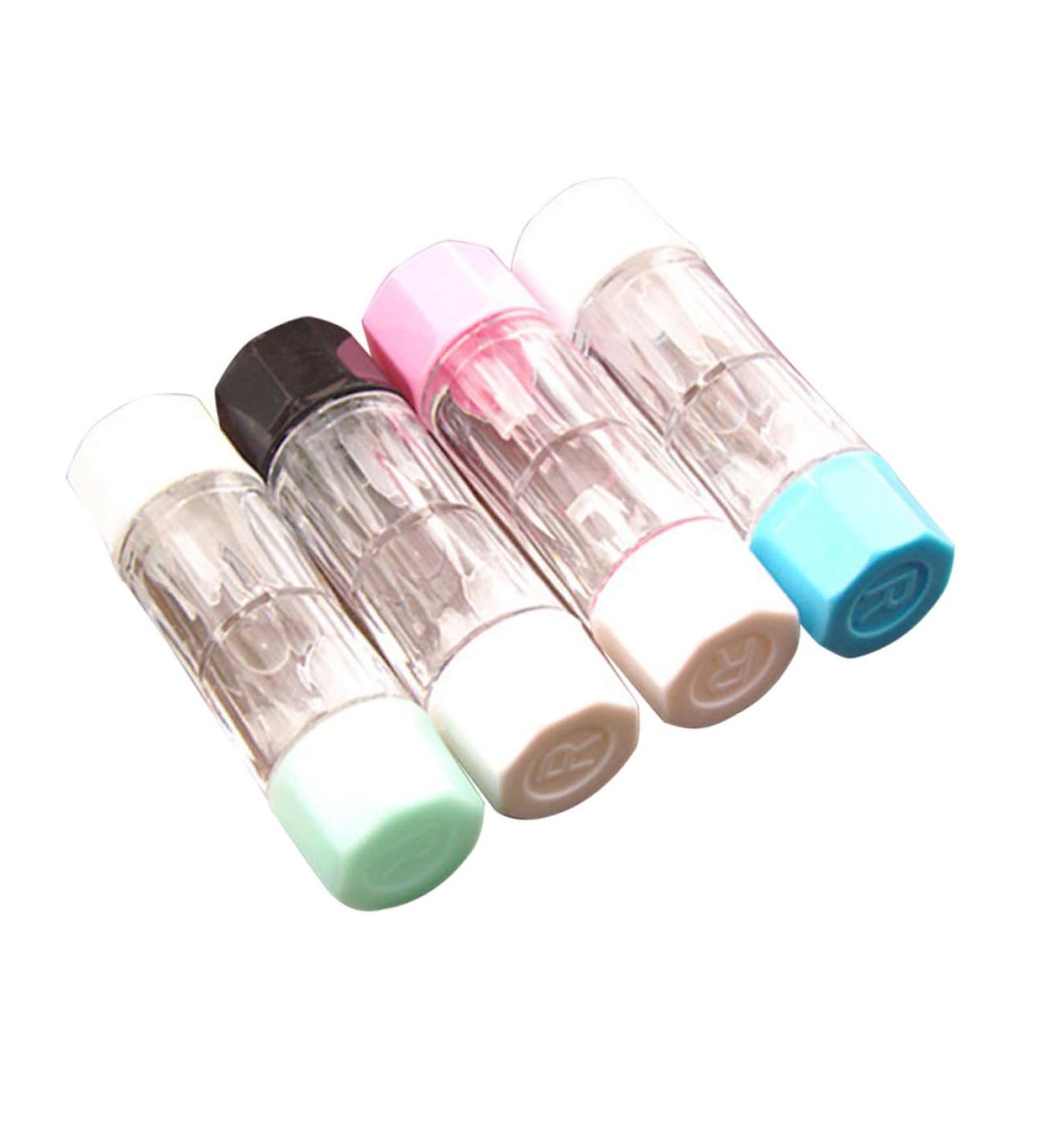 Homsfou 4-Piece Travel Case for Contact Lenses | RGP Lens Containers & Suction Tool | Portable Eye Contact Lens Holder - Buy Online on GoSupps.com