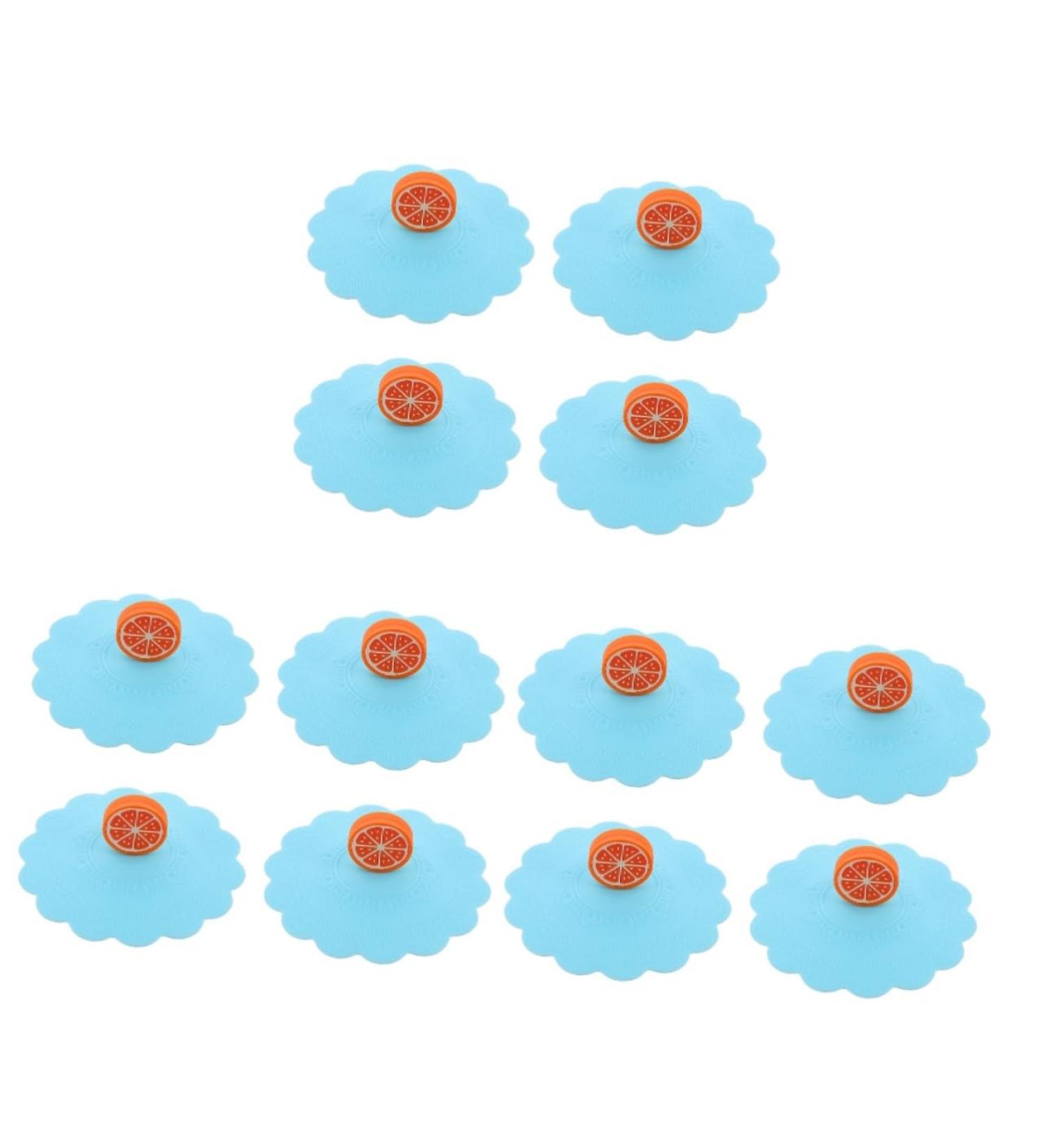 Zerodeko 12 Pcs Silicone Cup Lid Ceramic Coffee Mug Leakproof Lid Tea Mug Lid Concentrate Travel Soft Cover 11x11x3cmx3pcs As Shownx3pcs - Buy Online on GoSupps.com