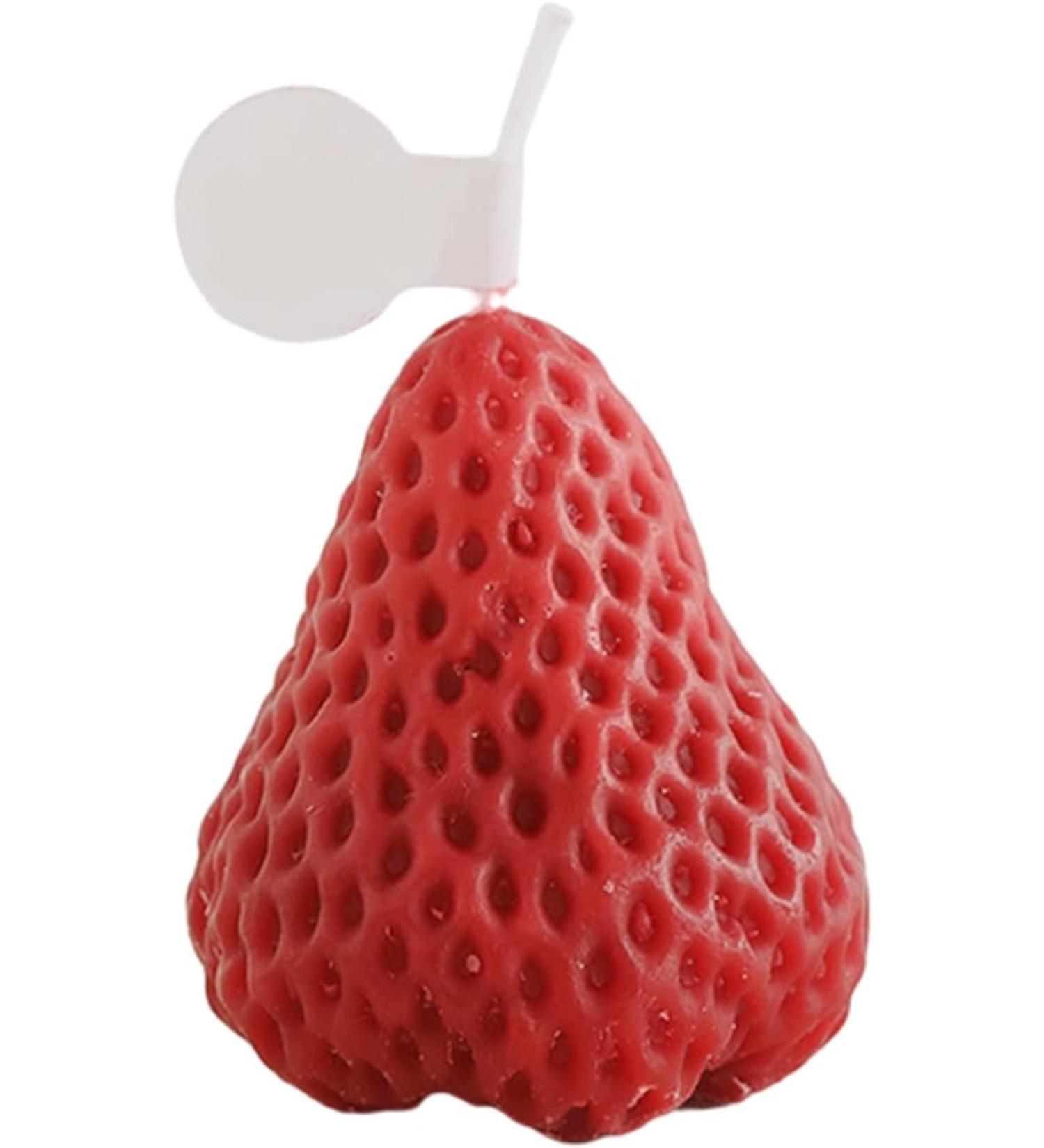 Red Fullbond Aromatherapy Candle - Strawberry Scented Gift for Her | Odor Eradicator | Perfect for Mother's Day & Festivals - Buy Online on GoSupps.com