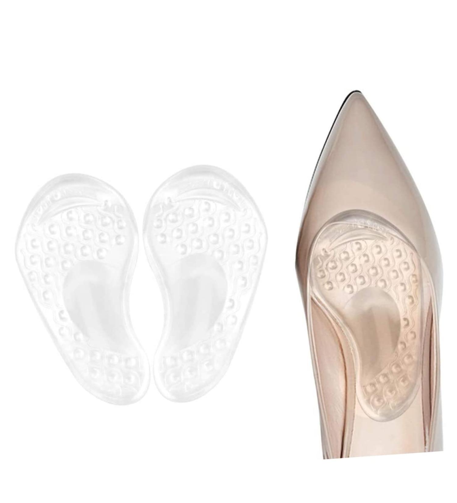 Buy 2 Pairs Silicone Foot Care Insoles | Toe Protectors & Anti-Slip Pads for High Heels & Flat Feet - Ultimate Comfort & Support - Buy Online on GoSupps.com