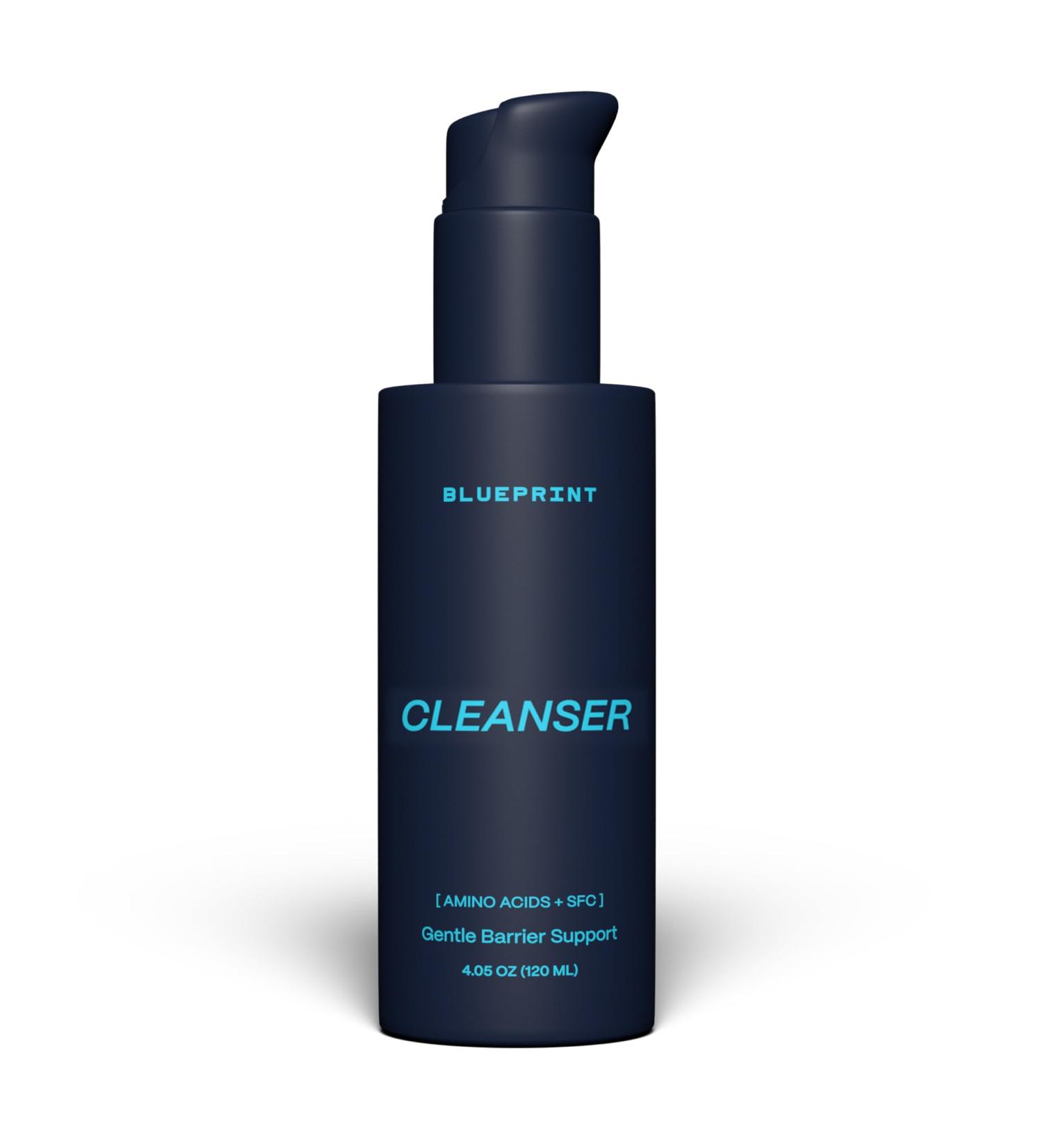 Blueprint Bryan Johnson Gentle Facial Cleanser with SFC & Hyaluronic Acid Age-Defying Gel Cleanser for Firm Balanced & Hydrated Skin Vegan Fragrance-Free - Buy Online on GoSupps.com