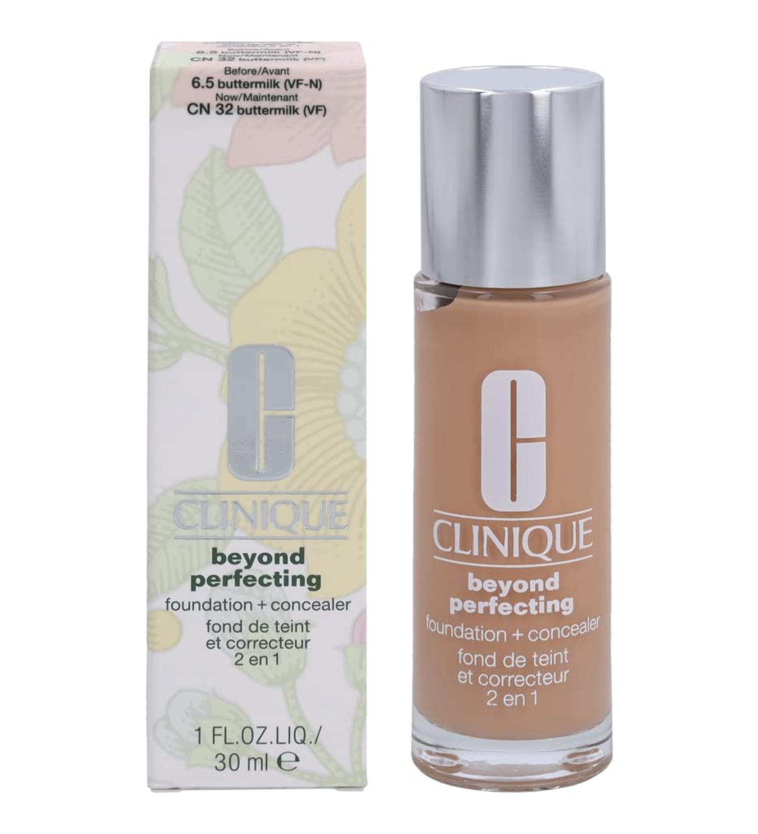 Clinique Beyond Perfecting Foundation + Concealer 1 oz - Linen (VF-N) - Buy Online on GoSupps.com