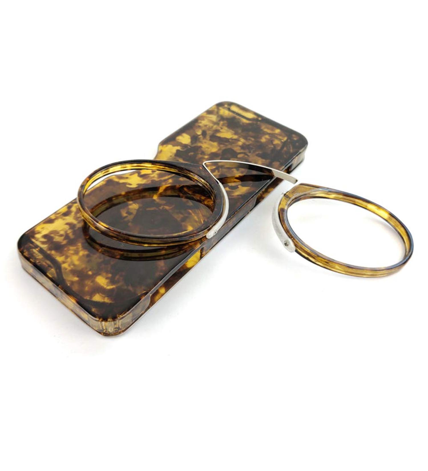 Ispchen Portable Armless Reading Glasses for Men & Women | Stylish Frameless Presbyopic Glasses with Bag | Mini +1.5 Enlargement Glass - Buy Online on GoSupps.com