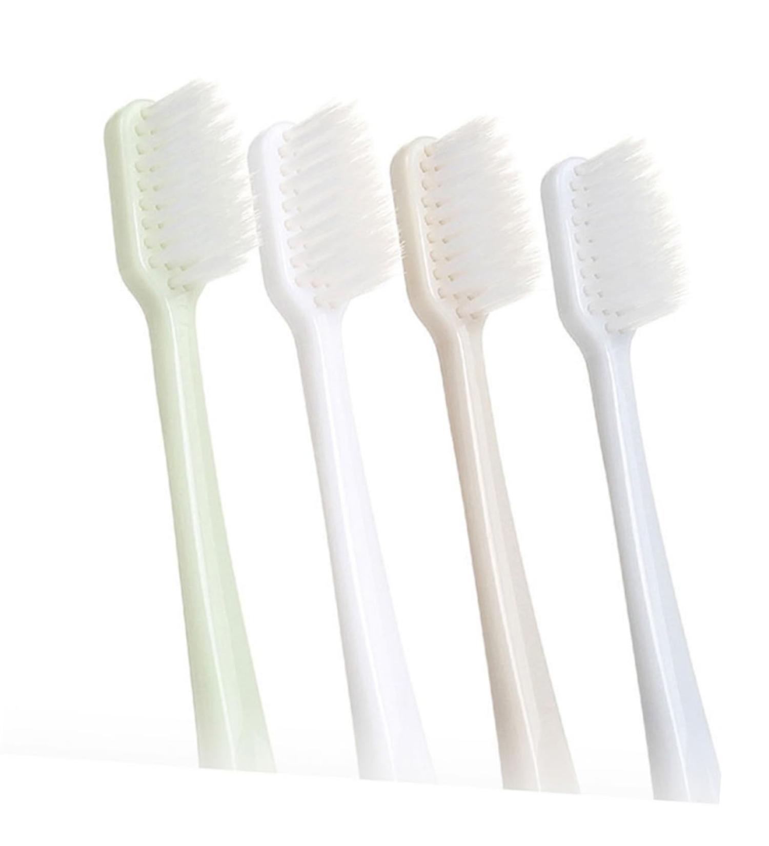 Eco-Friendly Sewoart Toothbrush Set - 4 Pack for Women Toddlers & Adults - Sustainable Khaki Household Brushes - Buy Online on GoSupps.com