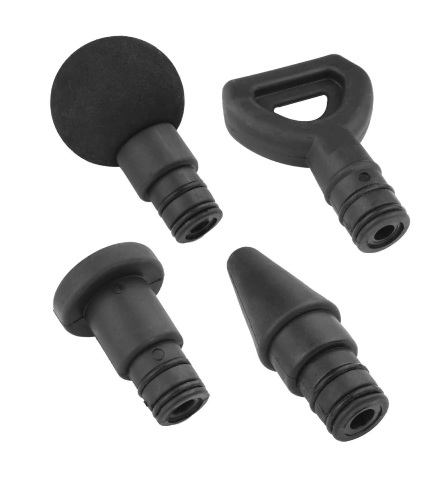 Premium Gatuida Fascia Pistol Head - Muscle Massage Device Accessories for Relaxation | Vibration Head Massage Tool | Black 9x6cm - Buy Online on GoSupps.com
