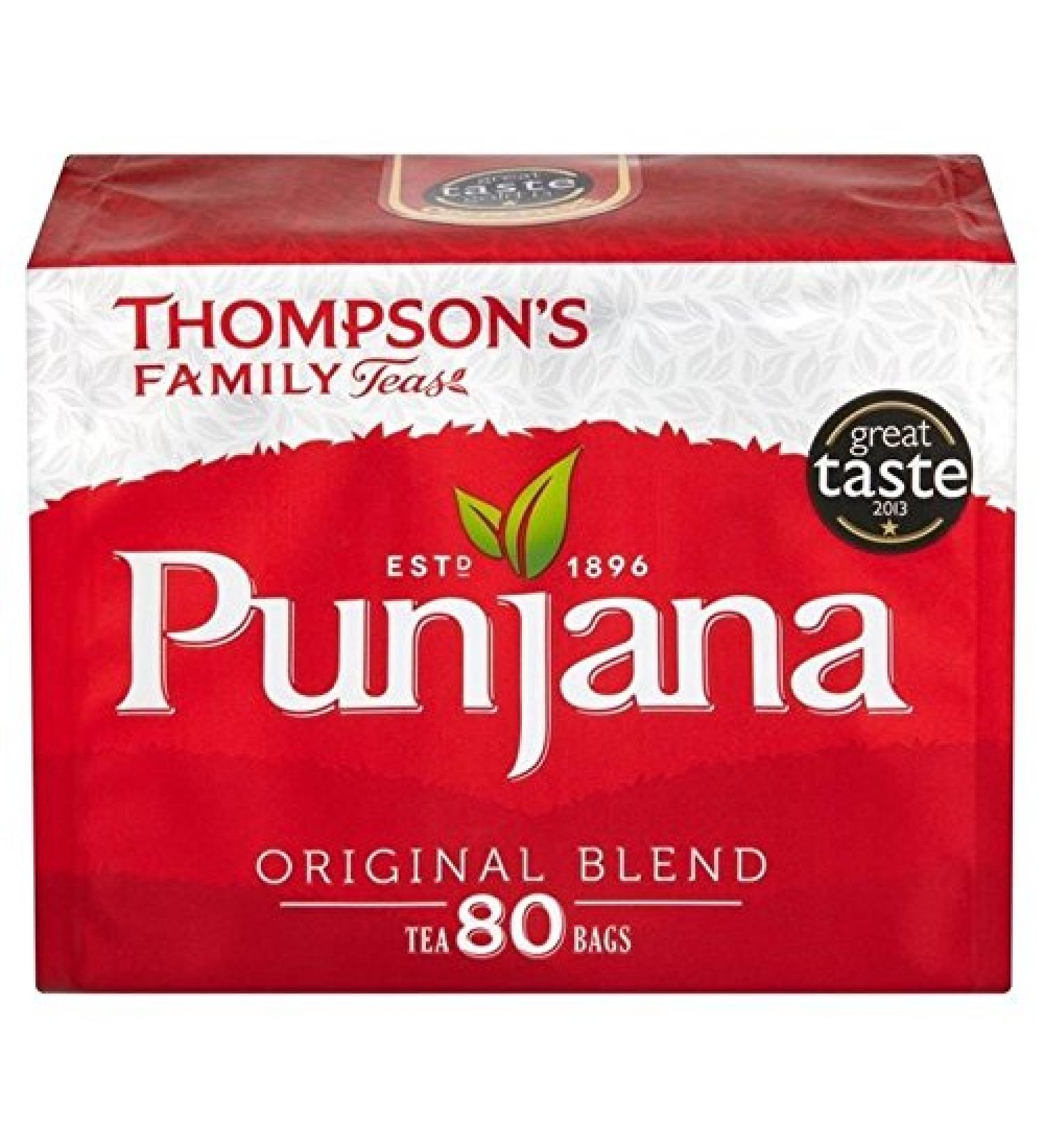 Punjana Thompsons Tea Bags 80 pPack (2 pieces)