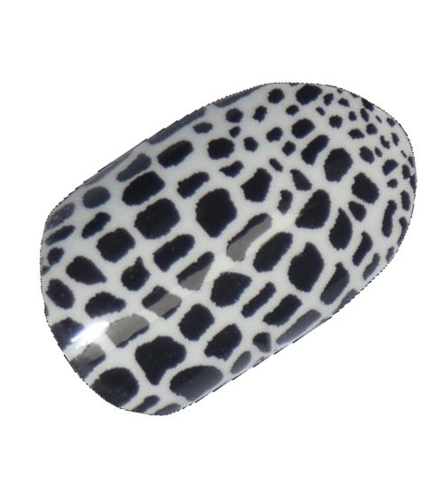 Chix Nails Nail Wraps Black Snake Skin Animal Print Fingers Toes Vinyl Foils