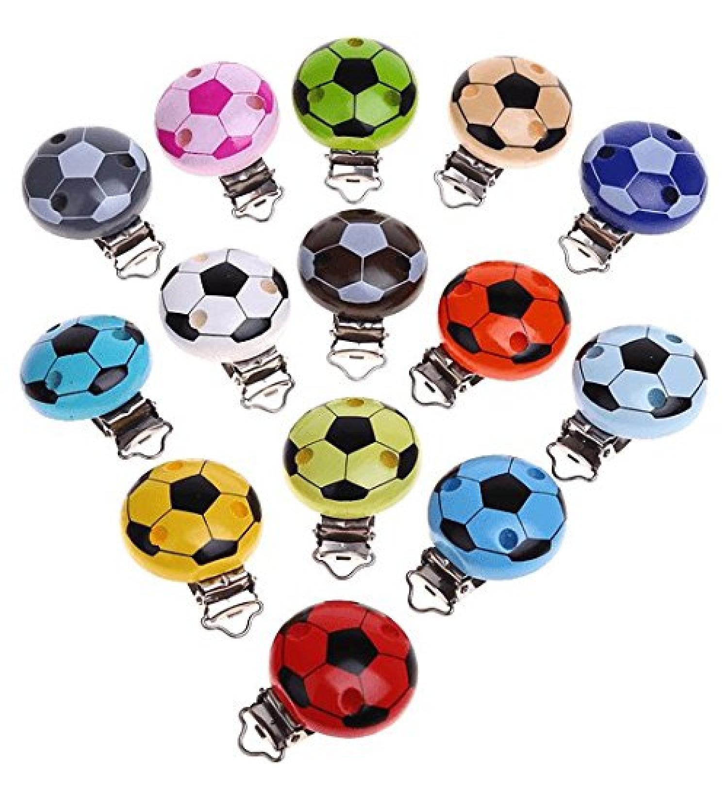 Motif clip football brown