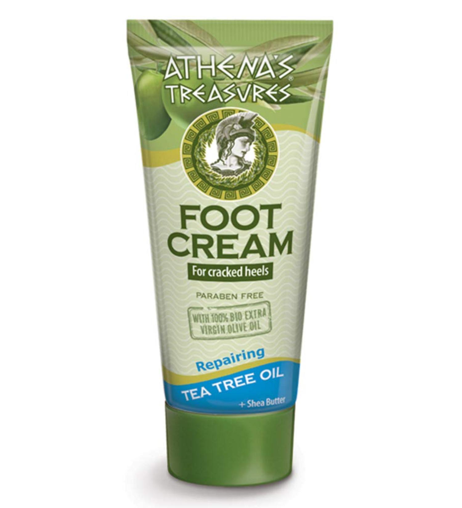 Pharmaid Athenas Treasures Foot Cream Moisturizer - 60ml | Tea Tree Oil Enriched | Natural Foot Care for Soft Pampered Feet - International Shipping Available - Buy Online on GoSupps.com