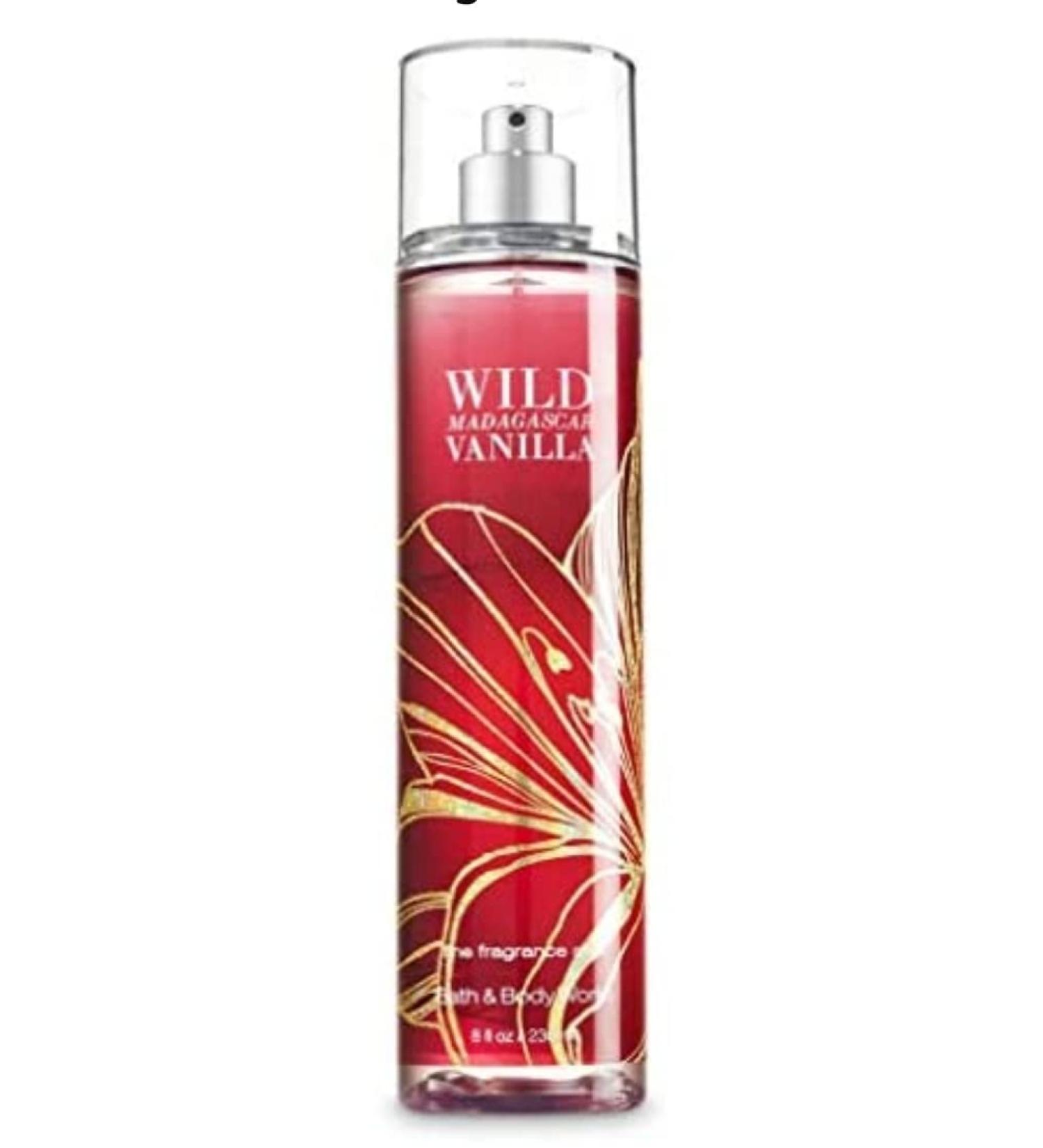 beautymisc & Body Works Wild Madagascar Vanilla Body Mist 8 Fl Oz.