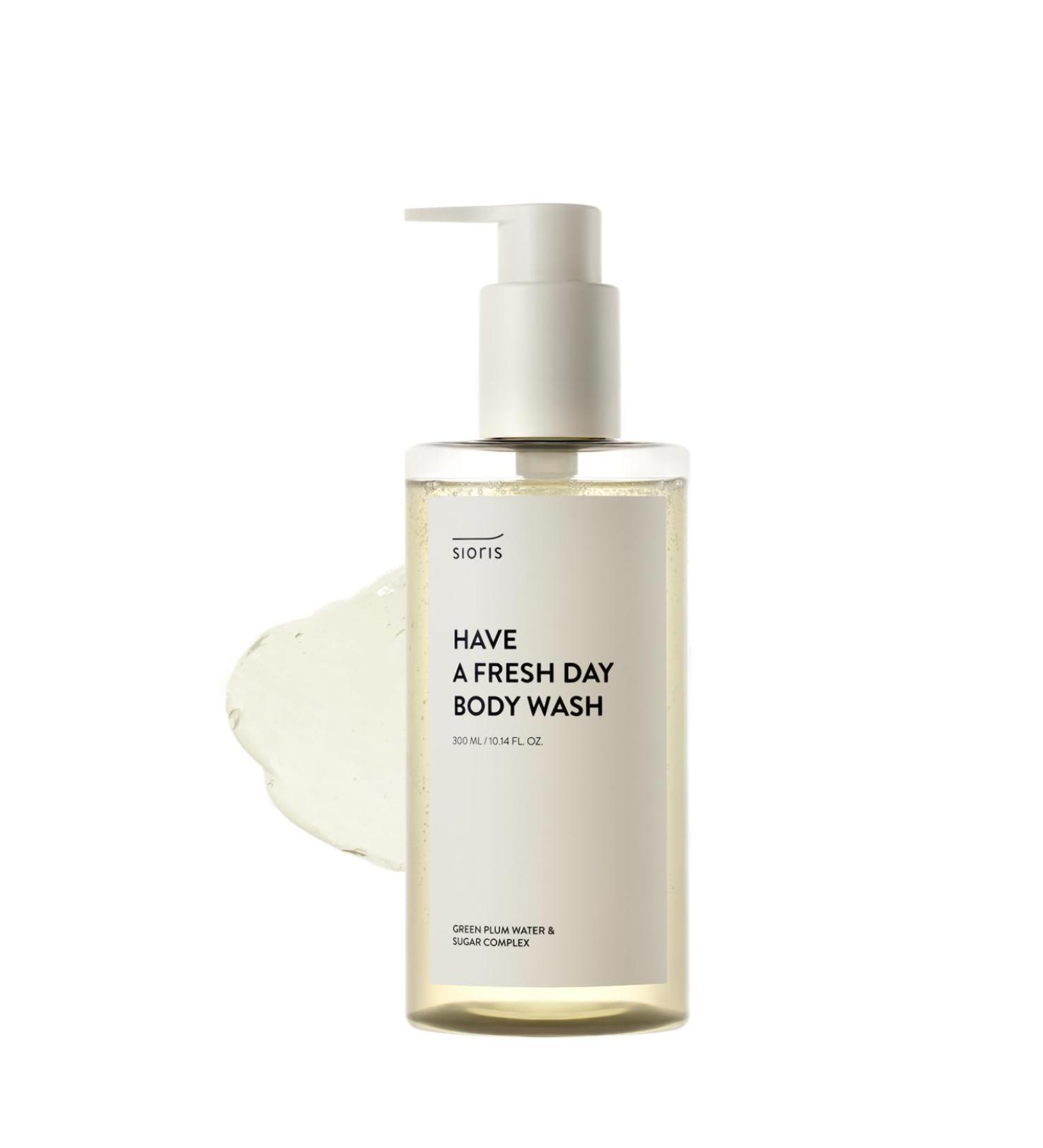 Sioris Have A Fresh Day Body Wash 300ml | Natural Sulfactant AHA BHA Cleanser for Sensitive & Dry Skin | Korean Family Body Care - Buy Online on GoSupps.com