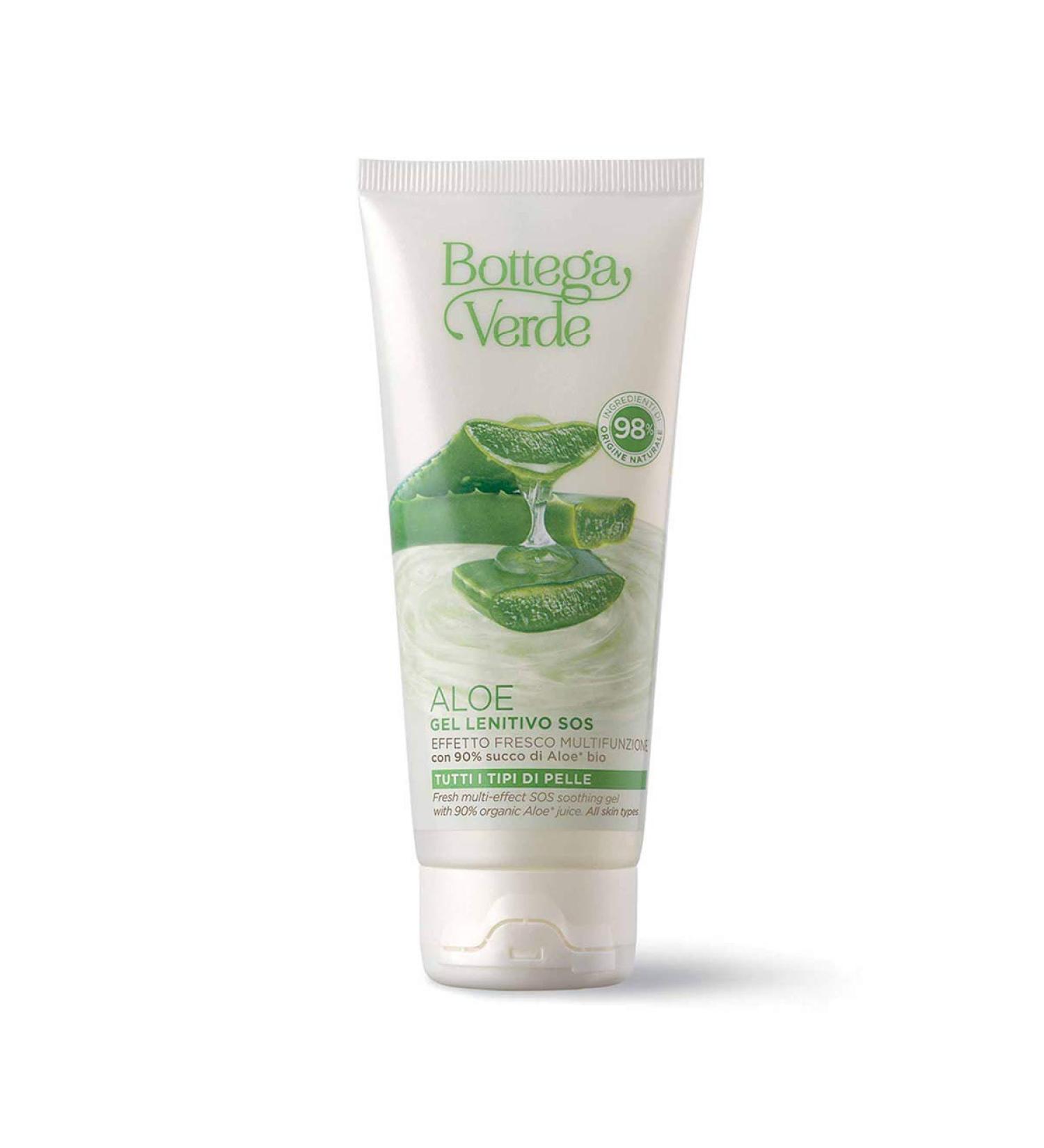 Bottega Verde Bottega Verde ALOE - SOS Soothing Gel - Multifunctional Cooling Effect - with 90% Organic Aloe Juice* (100 ml) - All Skin Types
