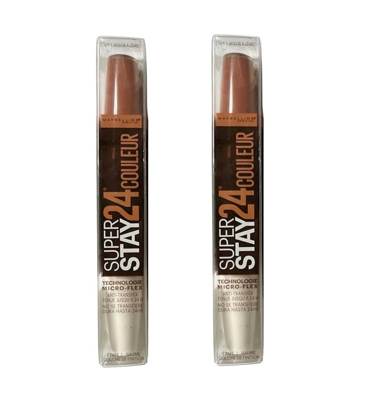 Maybelline SuperStay 24 2-Step Liquid Lipstick Coffee Edition Caramel Crush 320 - Pack of 2 - Buy Online on GoSupps.com