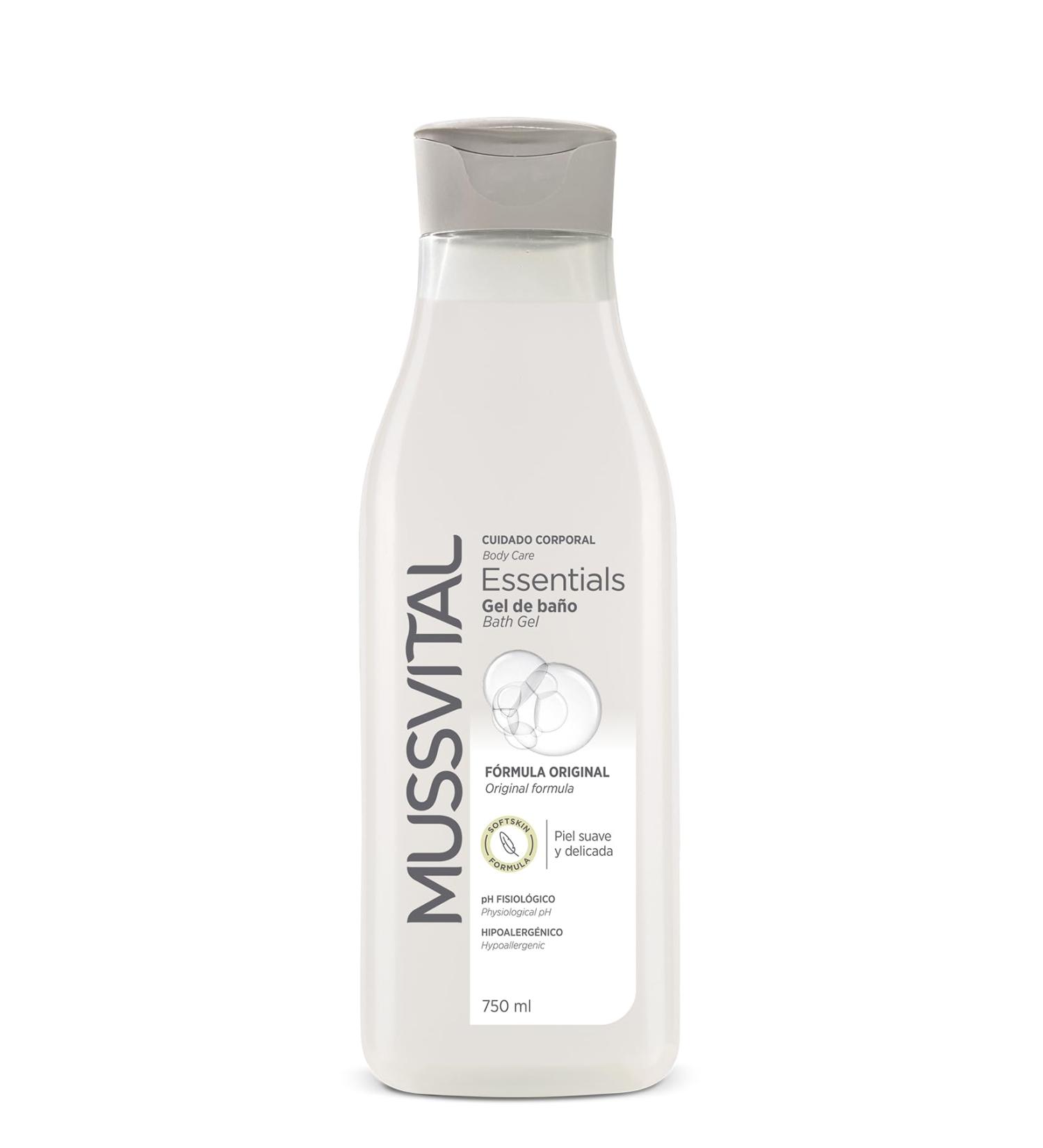 Mussvital Essentials Original Formula Bath Gel 750ml - Buy Online on GoSupps.com