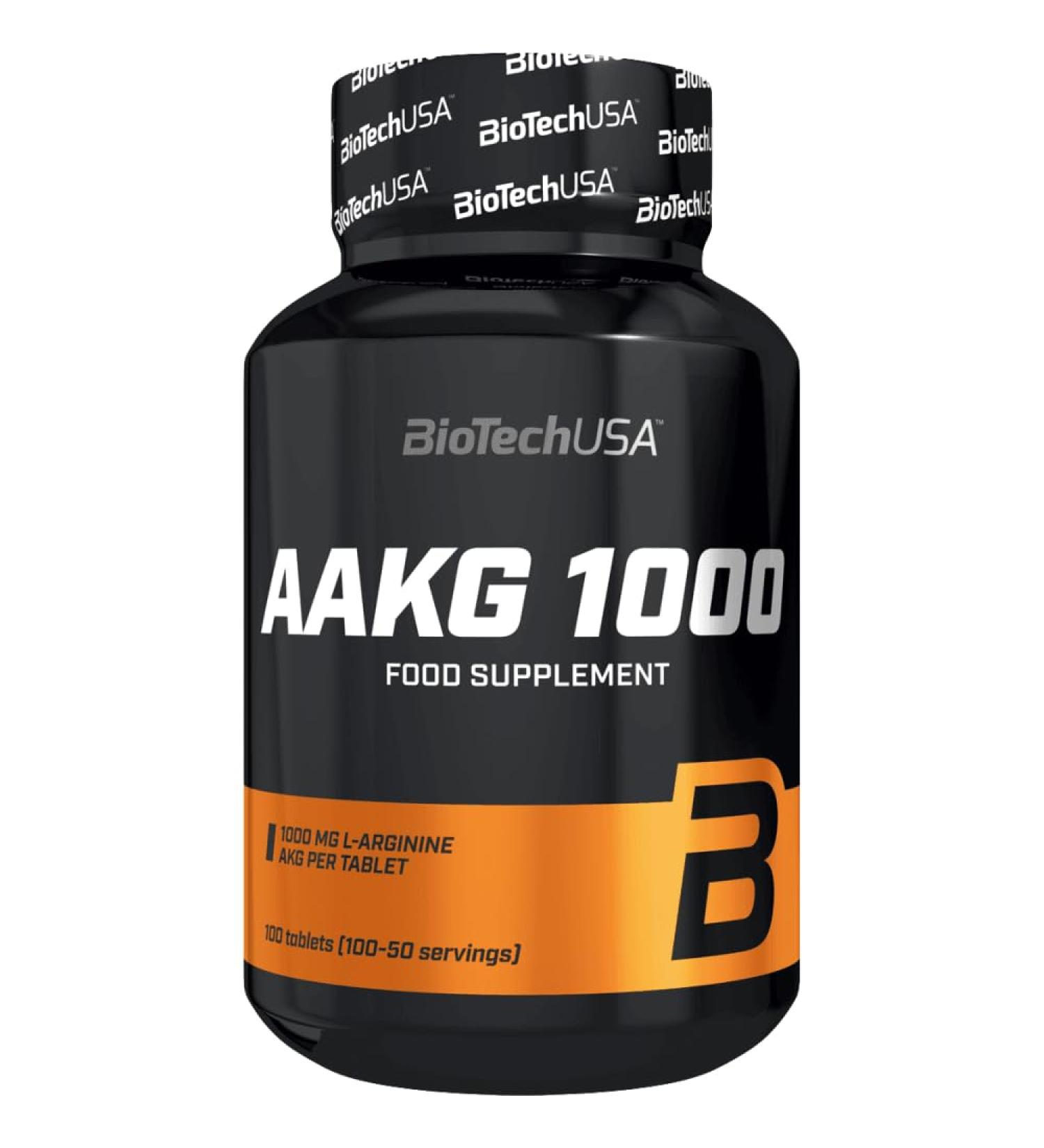 BioTechUSA AAKG 1000 Tablets | Boost Nitric Oxide | with 2000mg AAKG per serving | 100 tablets