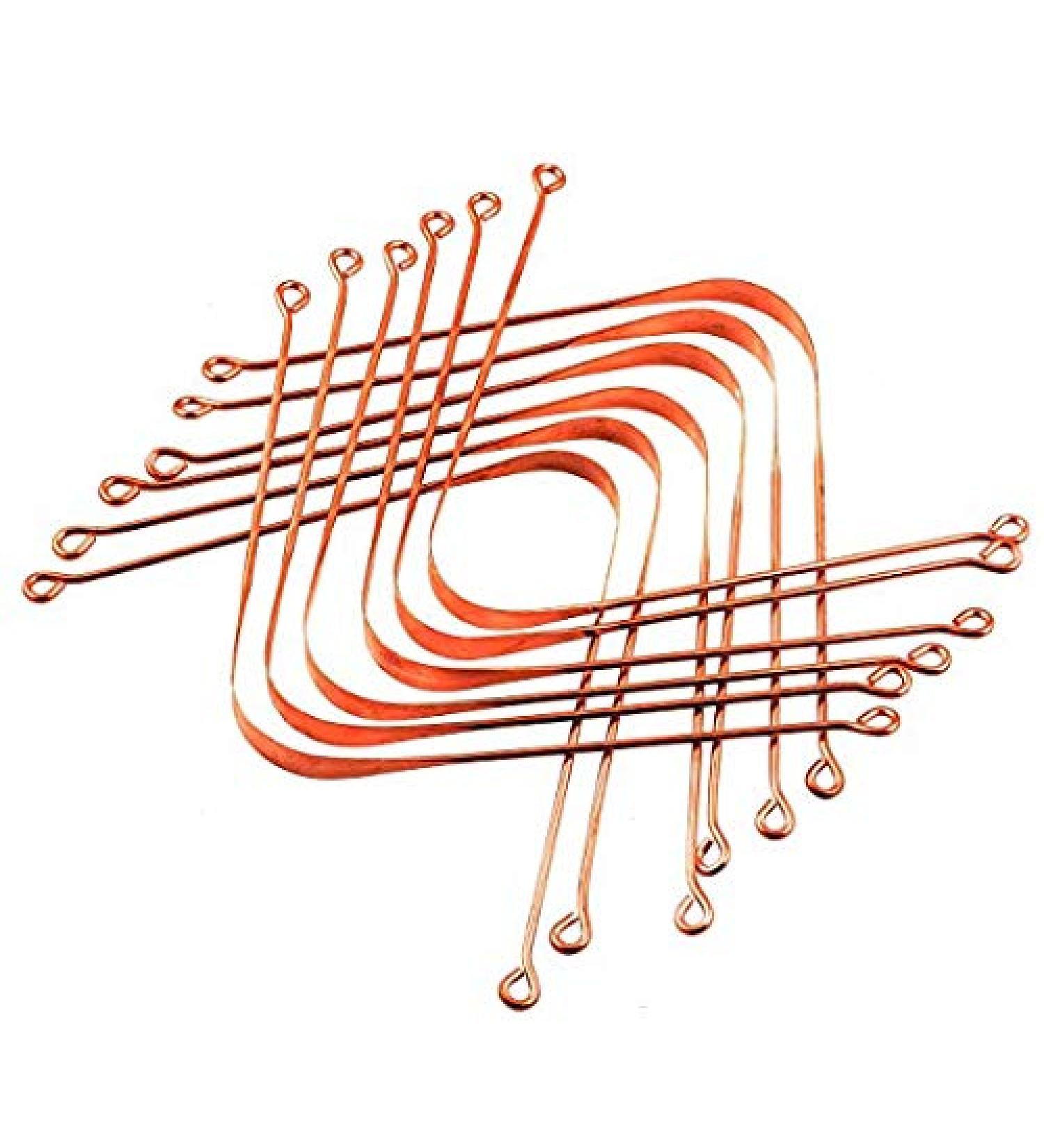 Pure Copper Tongue Cleaner - Set of 12 Pieces | Improve Oral Health - Buy Online on GoSupps.com