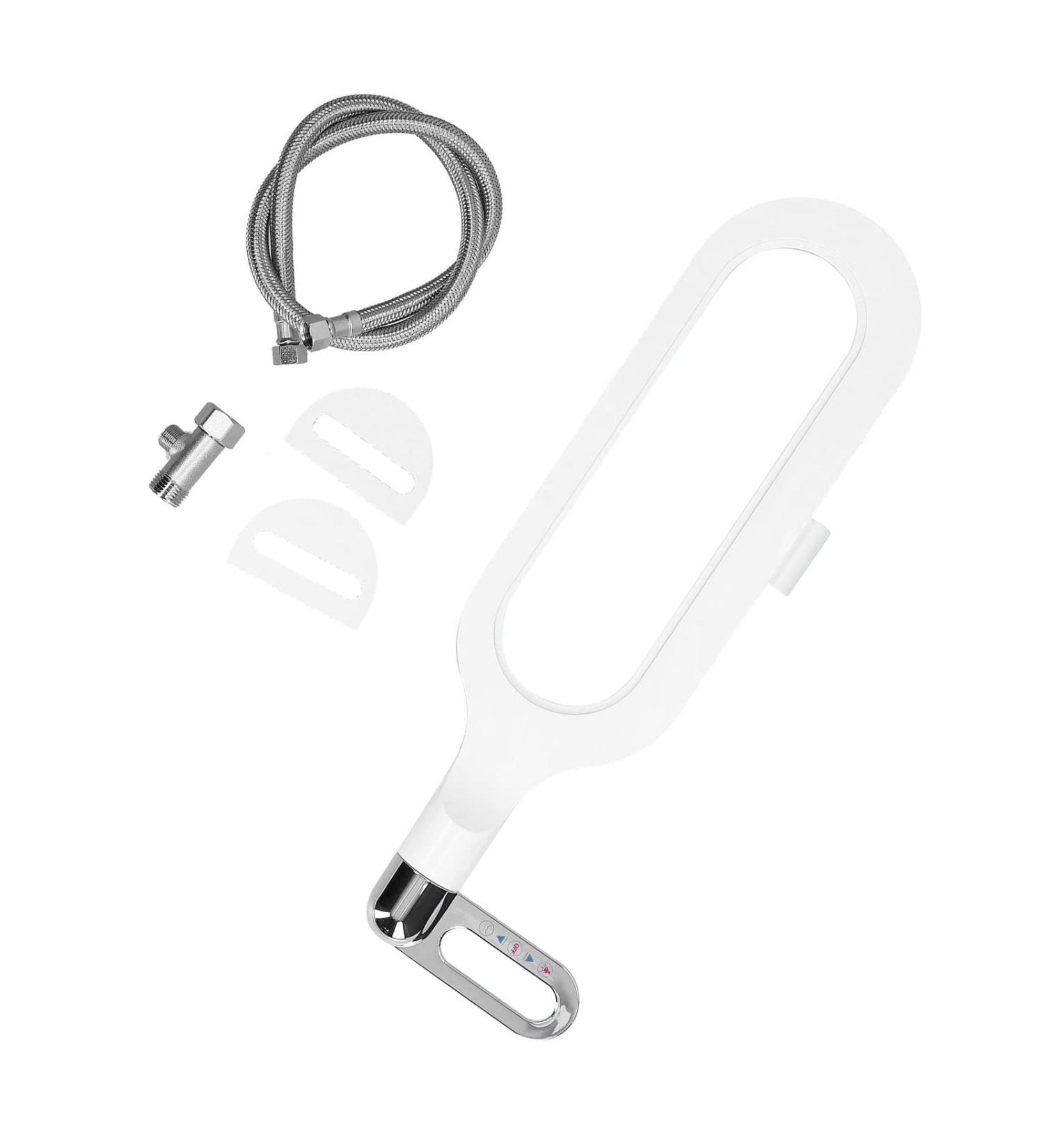 Double Nozzle Bidet Attachment G1/2 - Ultra Thin Self-Cleaning Plastic Bidet for Home Bathroom - Buy Online on GoSupps.com