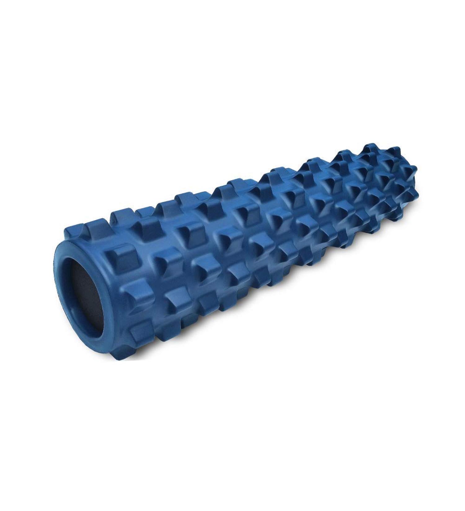 RumbleRoller Textured Muscle Foam Roller - 56 cm Blue | Medium Size for Deep Tissue Massage | International Shipping Available - Buy Online on GoSupps.com
